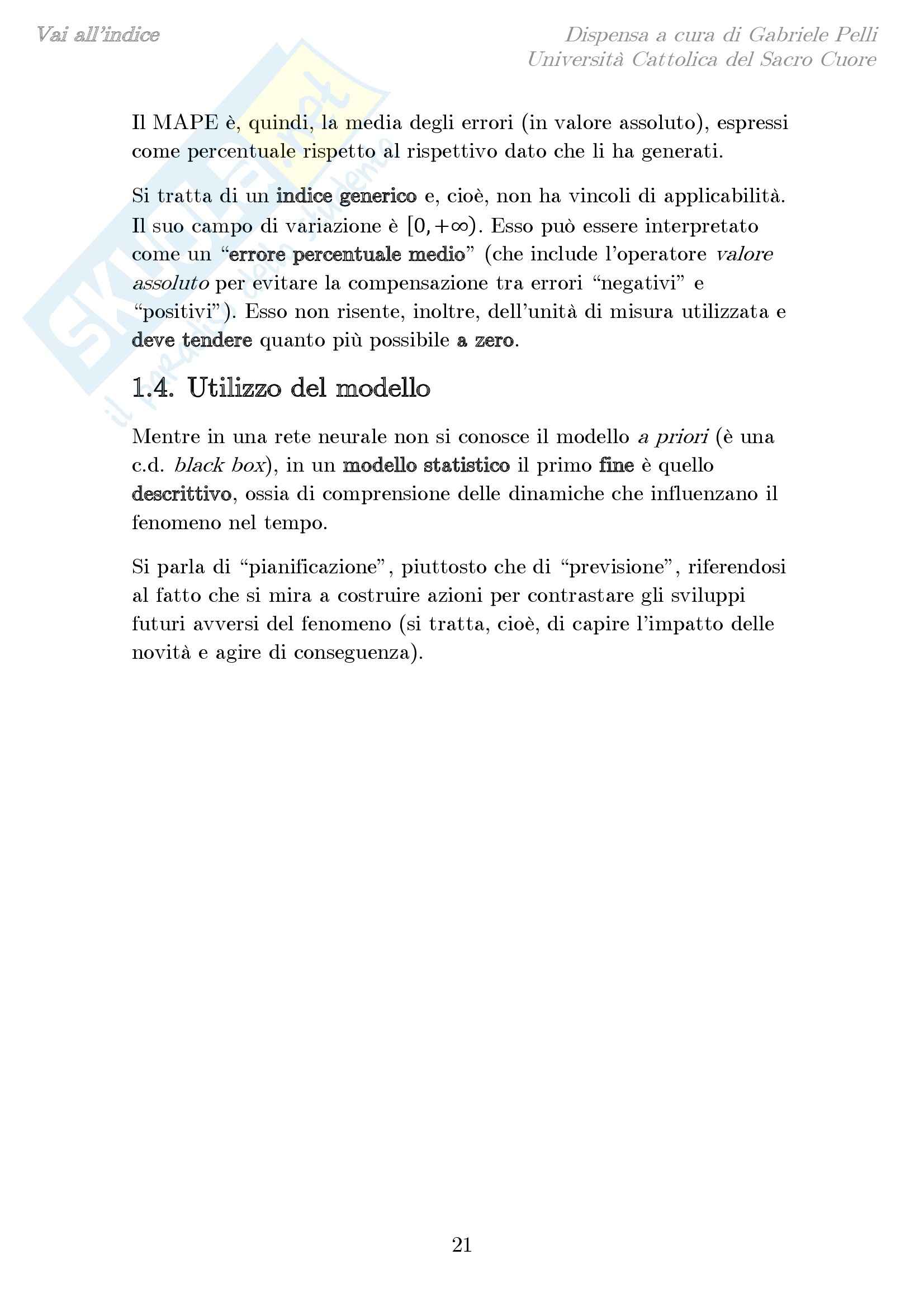 Statistica economica Pag. 21