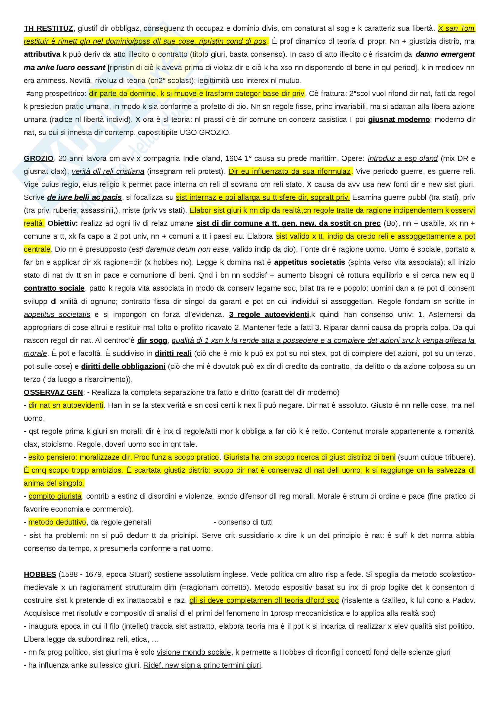 Storia del diritto medievale e moderno - Appunti Pag. 1