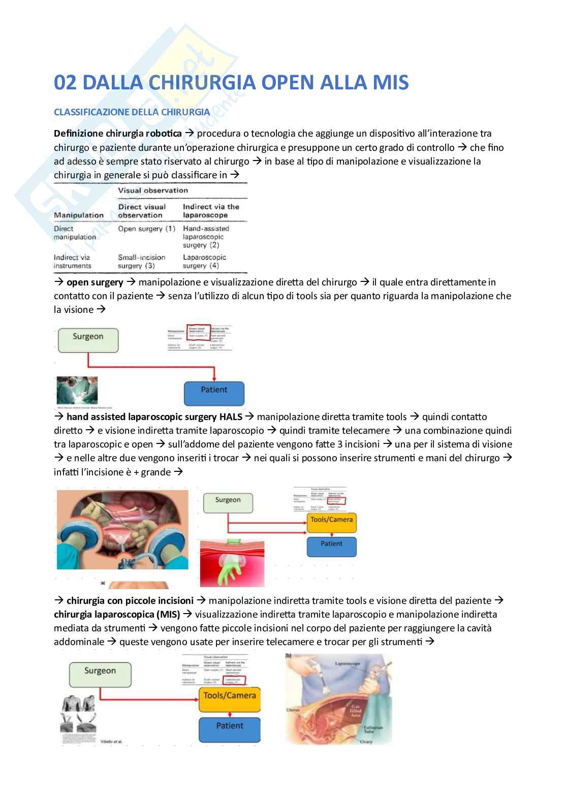 Robotica e simulazione chirurgica  Pag. 6