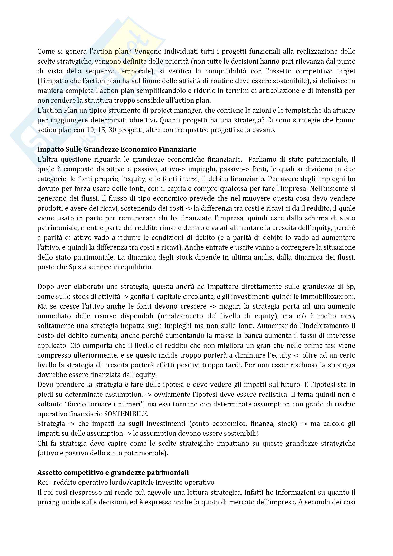 Appunti di Strategia e politica aziendale Pag. 21