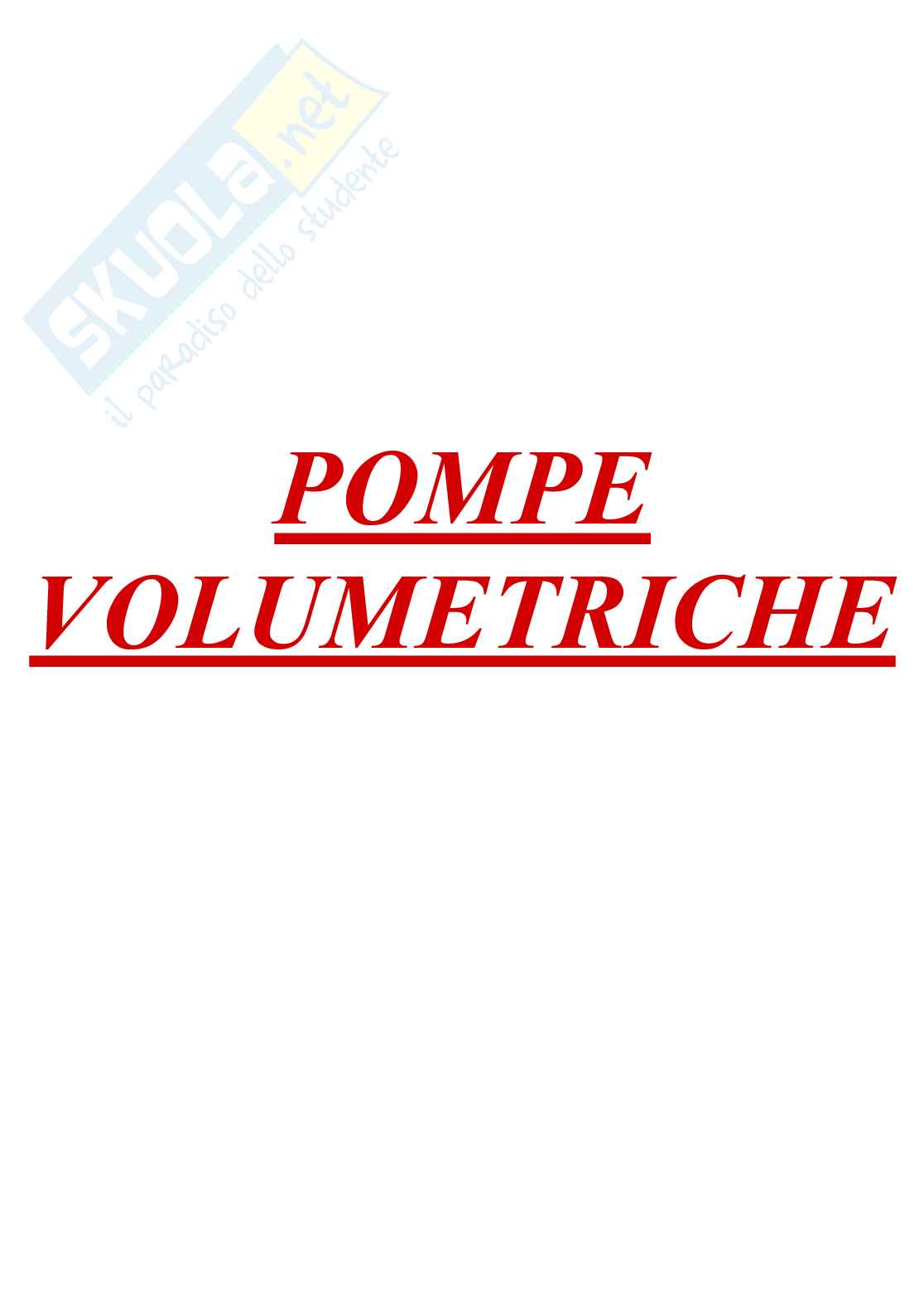 Pompe volumetriche Pag. 1