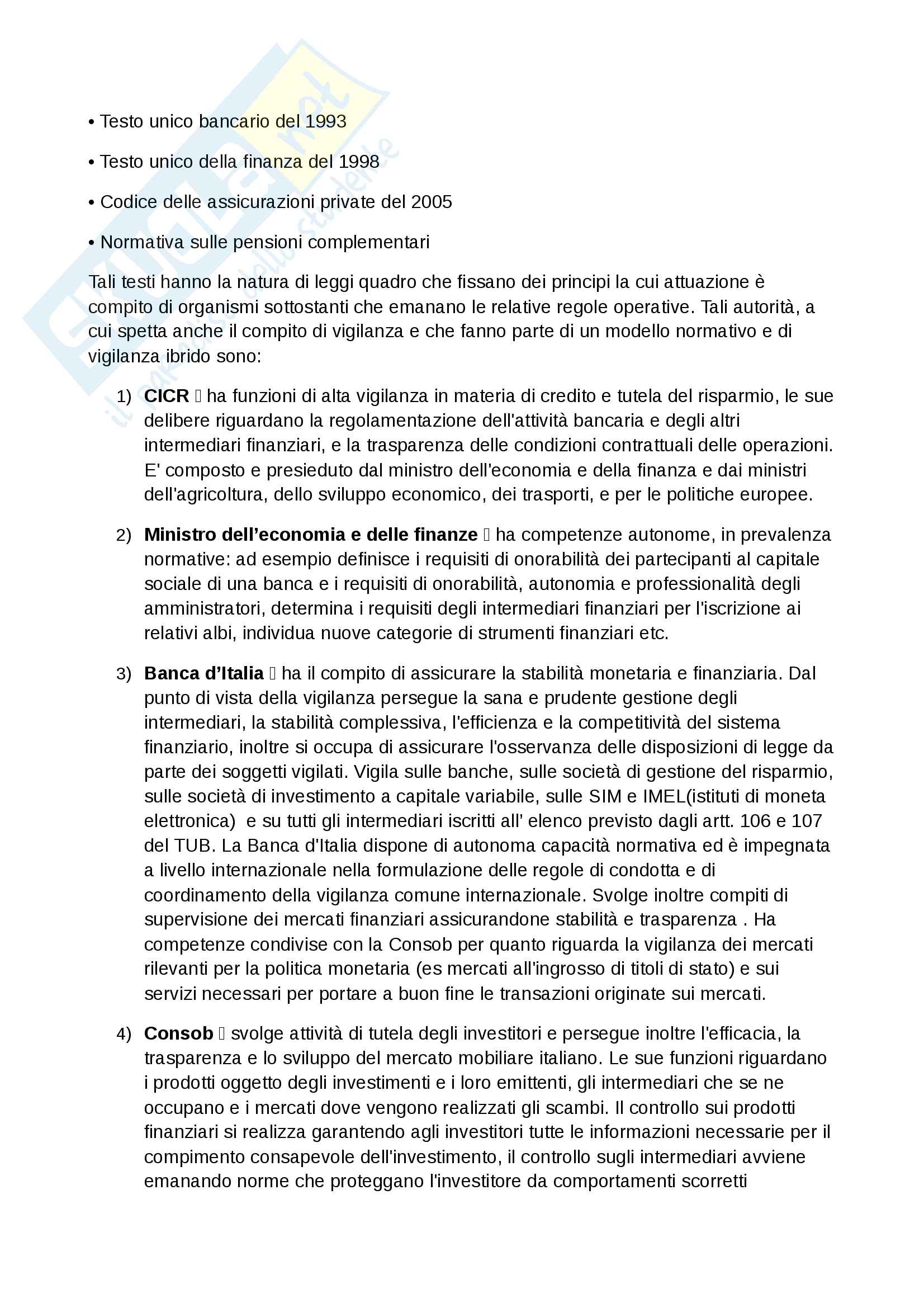 Riassunto Intermediari finanziari Pag. 16
