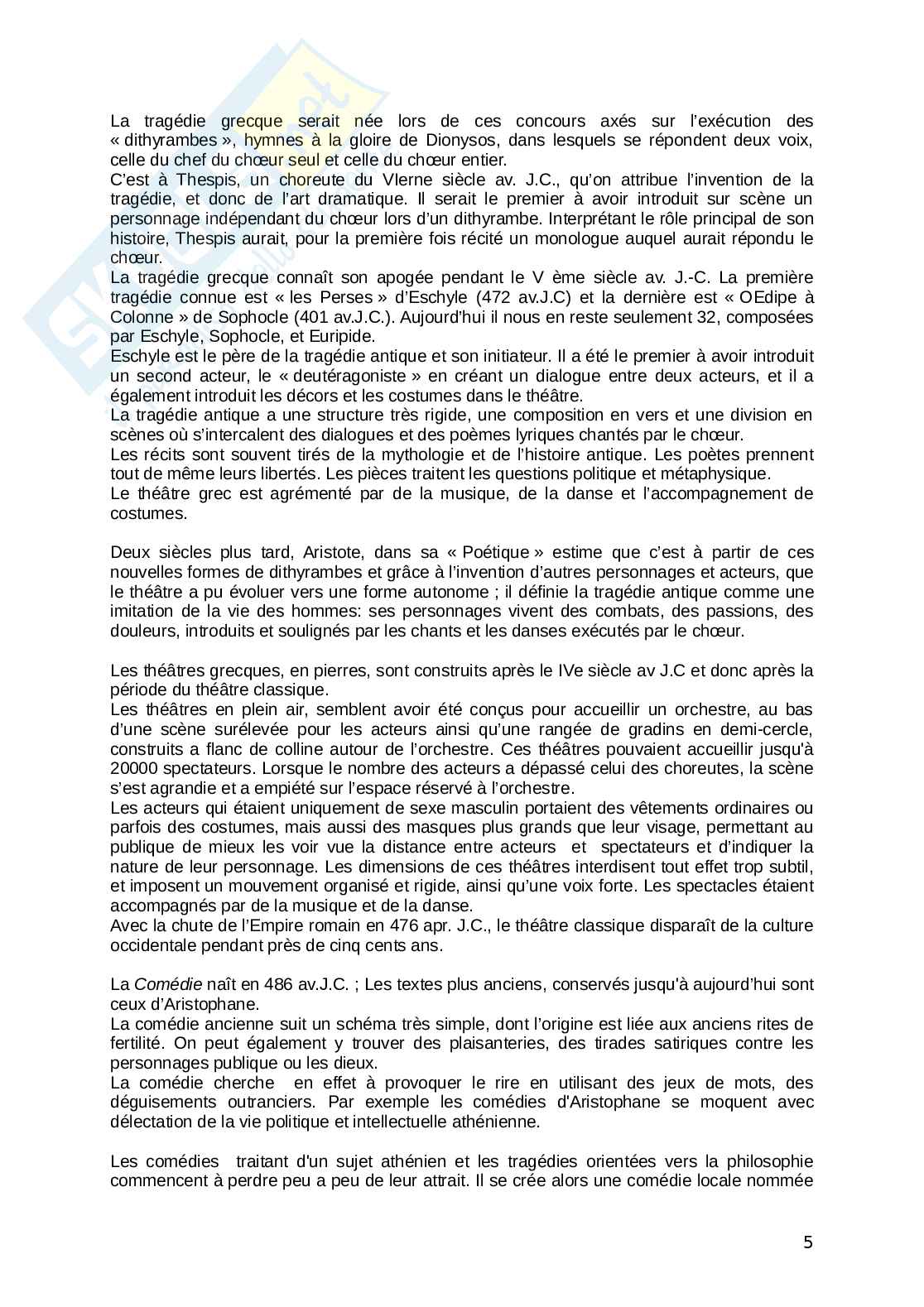 Teatro: nascita ed evoluzione nel tempo Pag. 6