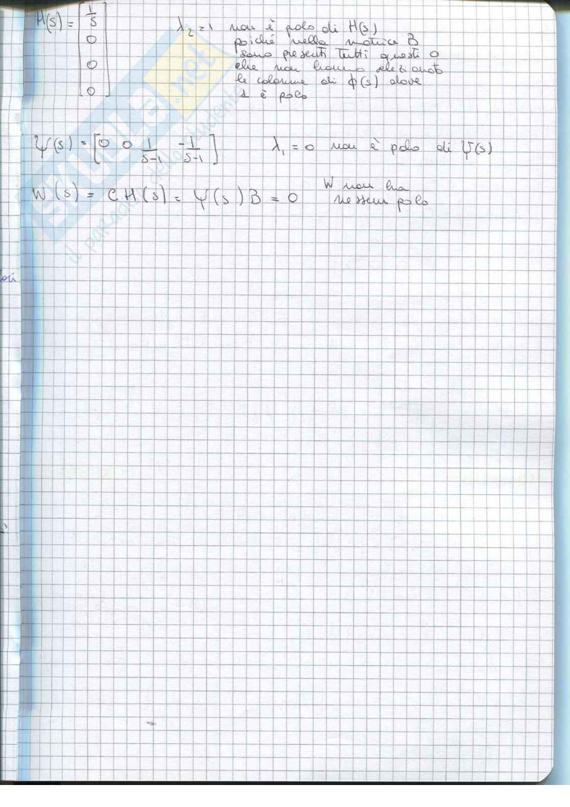 Fondamenti di Automatica e controlli automatici Pag. 31