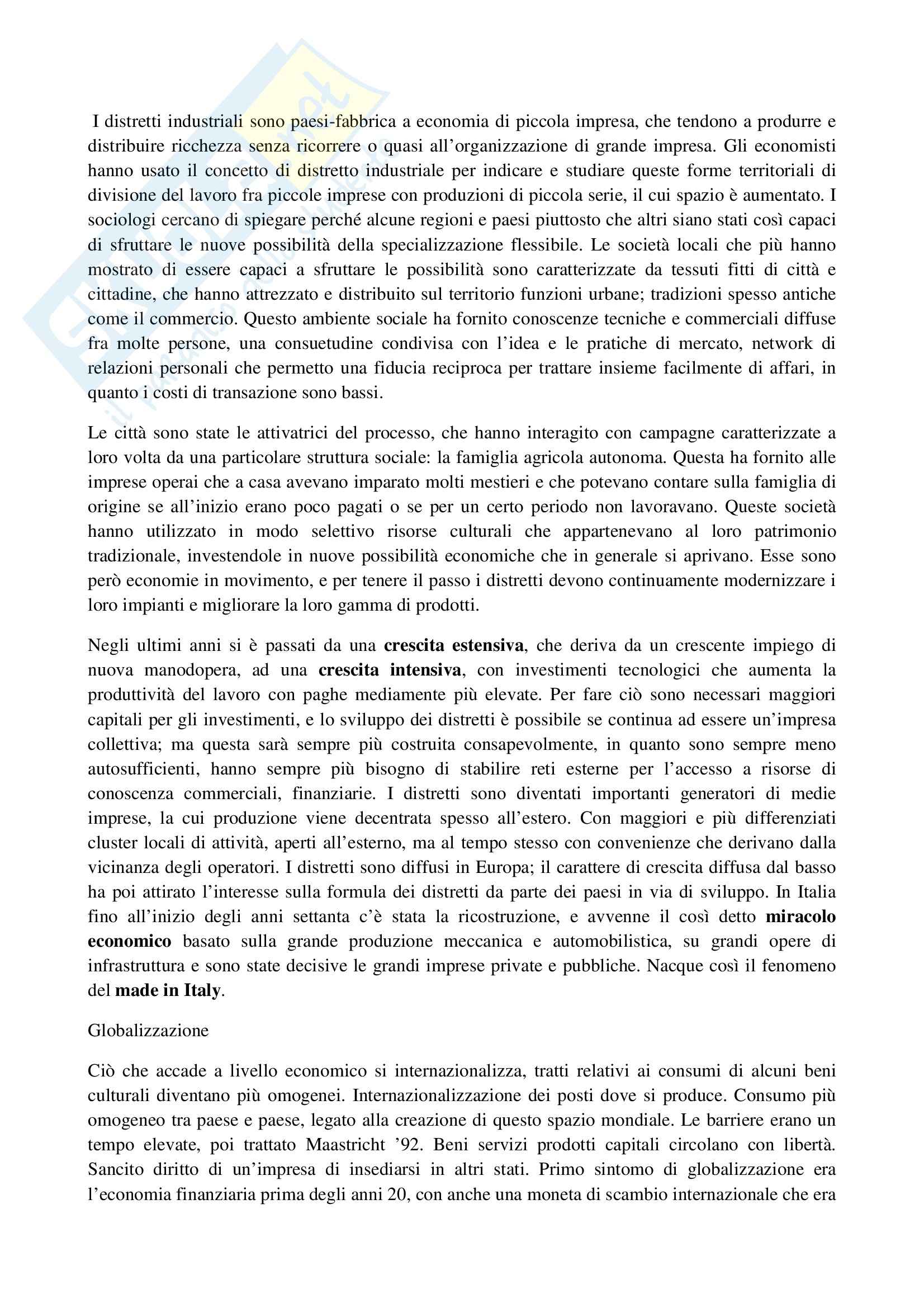 Riassunto esame Sociologia, prof. La Spina, libro consigliato Corso di sociologia, Bagnasco, Barbagli, Cavalli Pag. 36