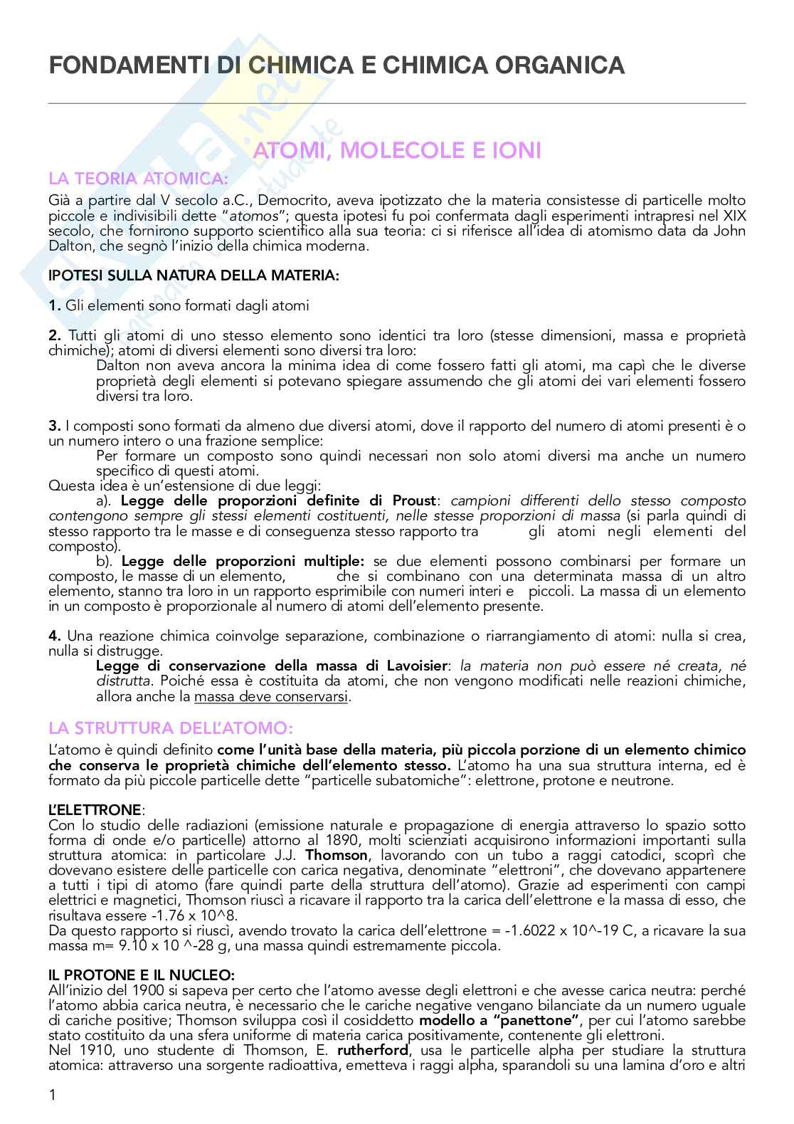 Chimica generale Pag. 1