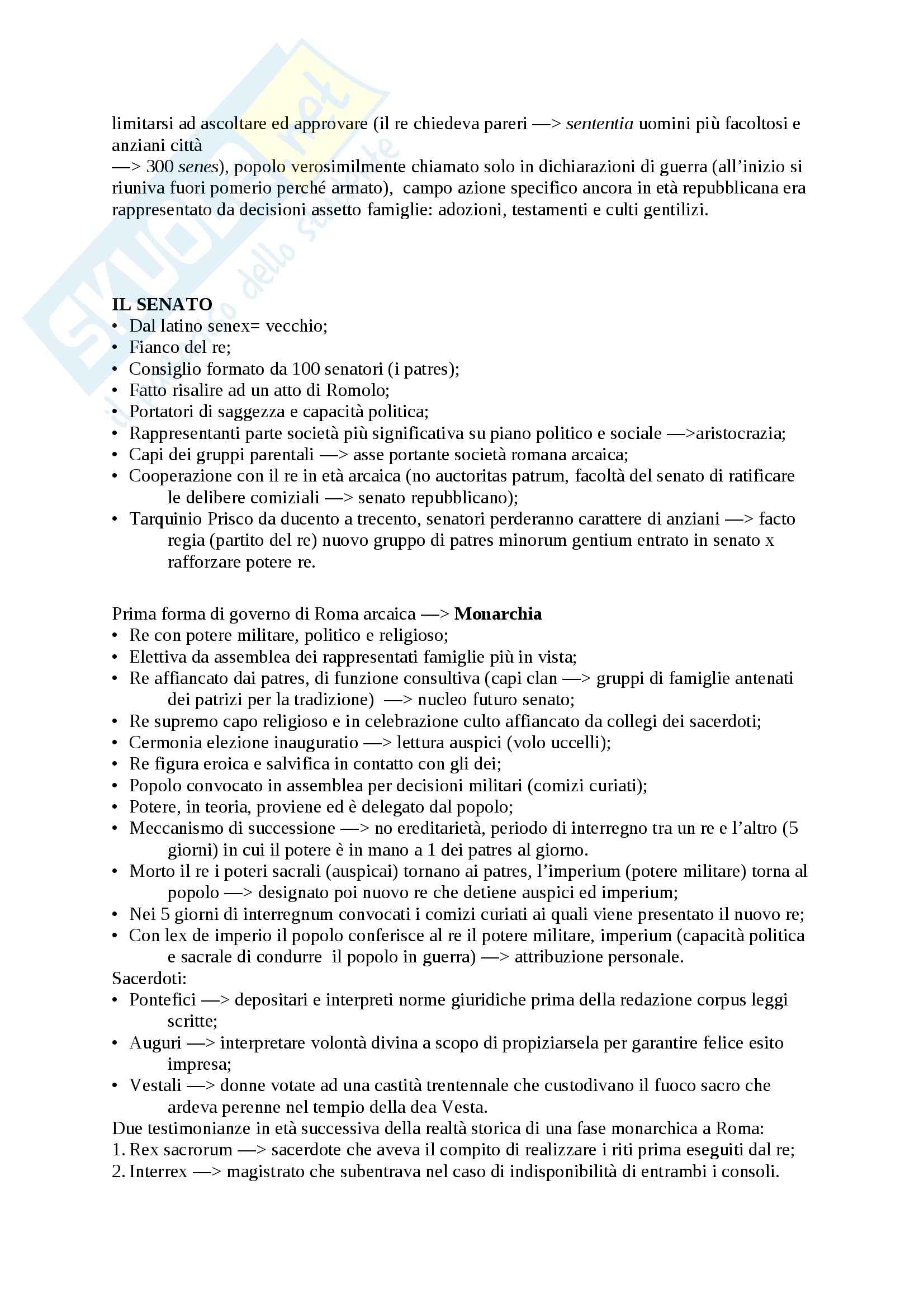 Istituzioni di Roma monarchica, Storia romana Pag. 2