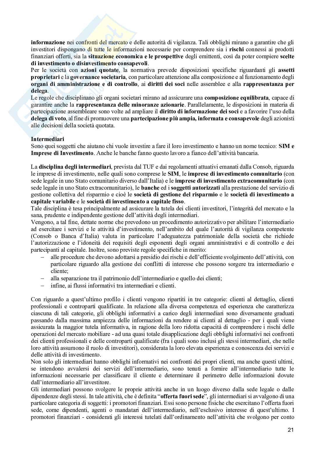 Appunti di Diritto del commercio e dei mercati finanziari Pag. 21