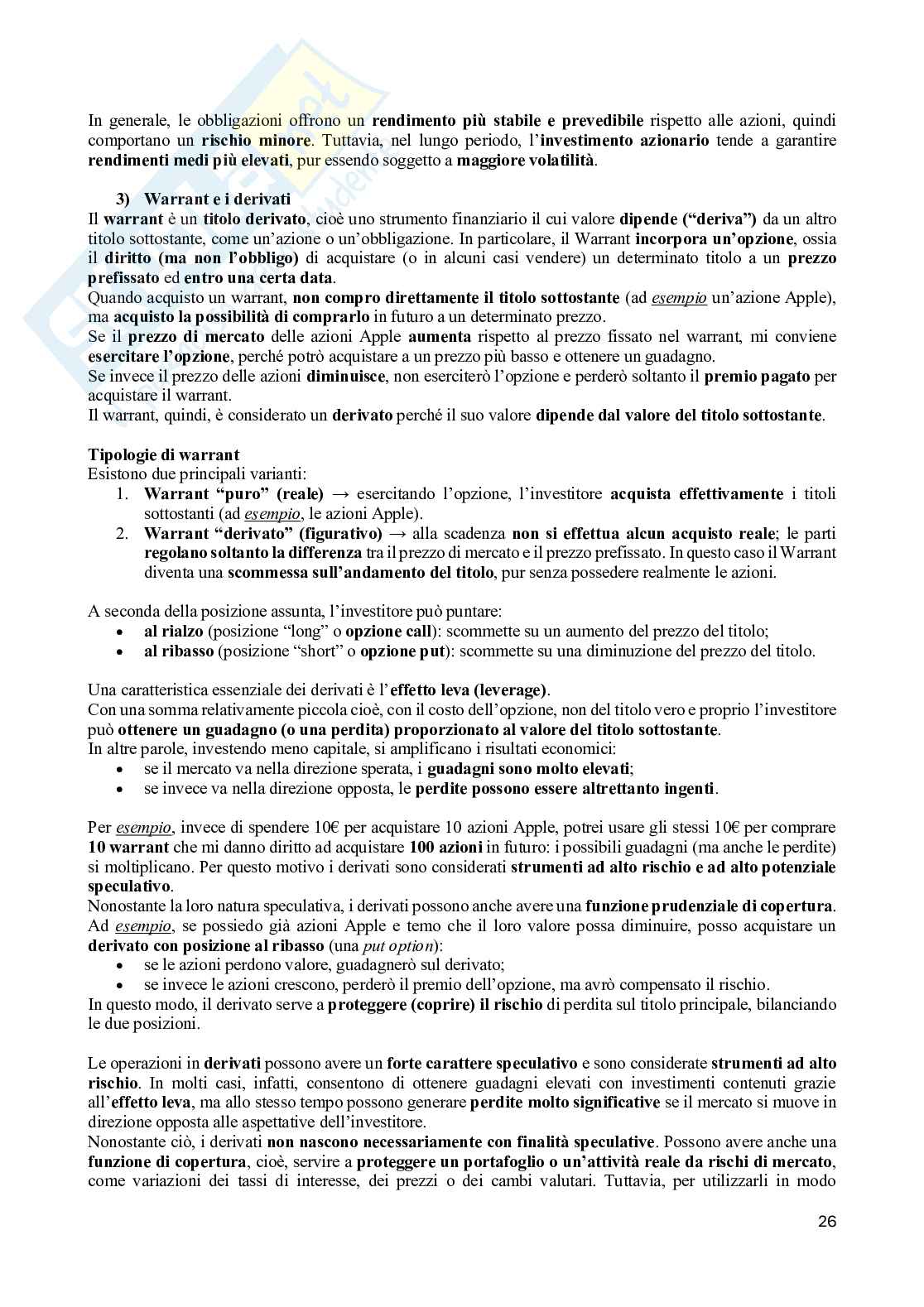 Appunti di Diritto del commercio e dei mercati finanziari Pag. 26