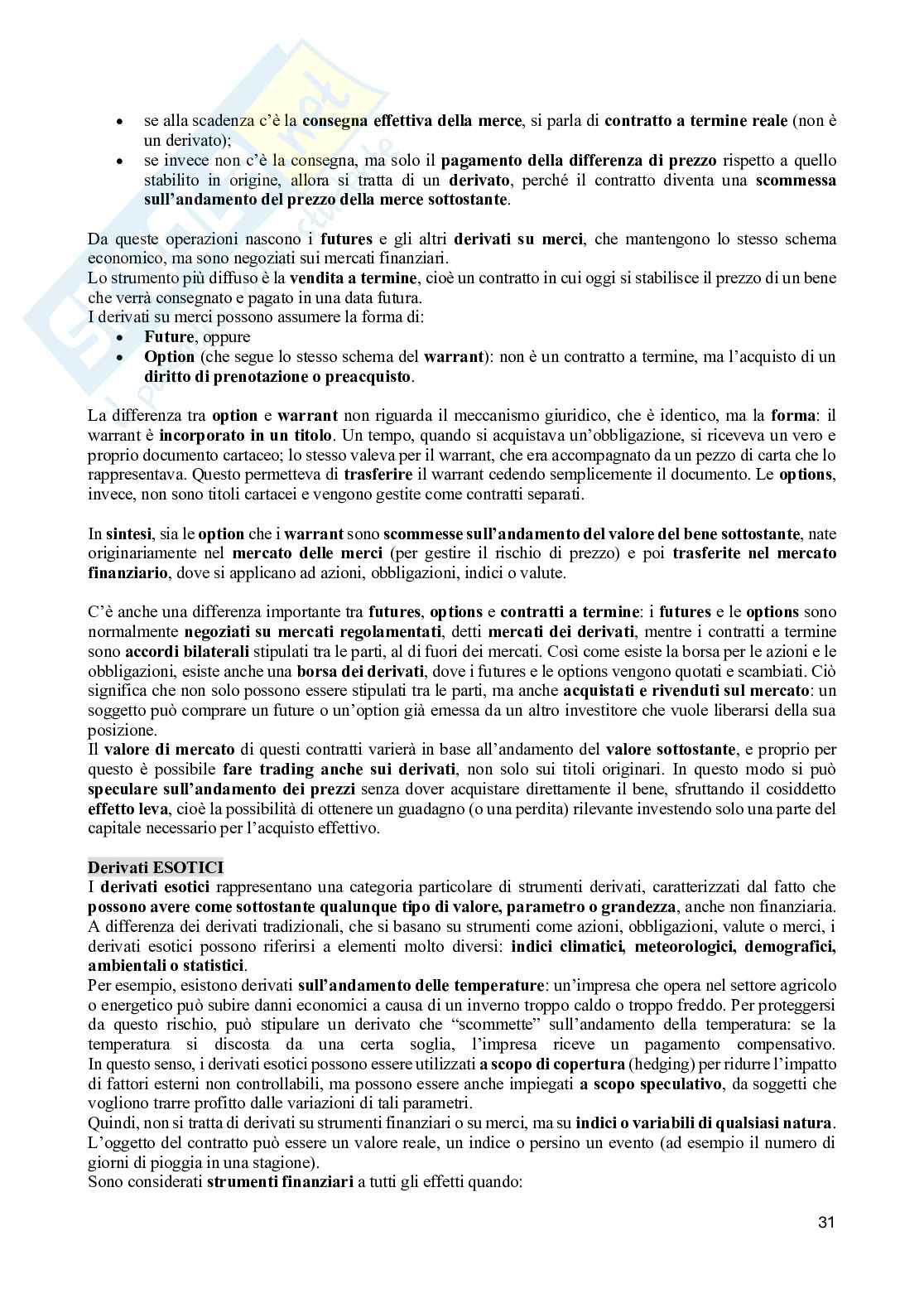 Appunti di Diritto del commercio e dei mercati finanziari Pag. 31
