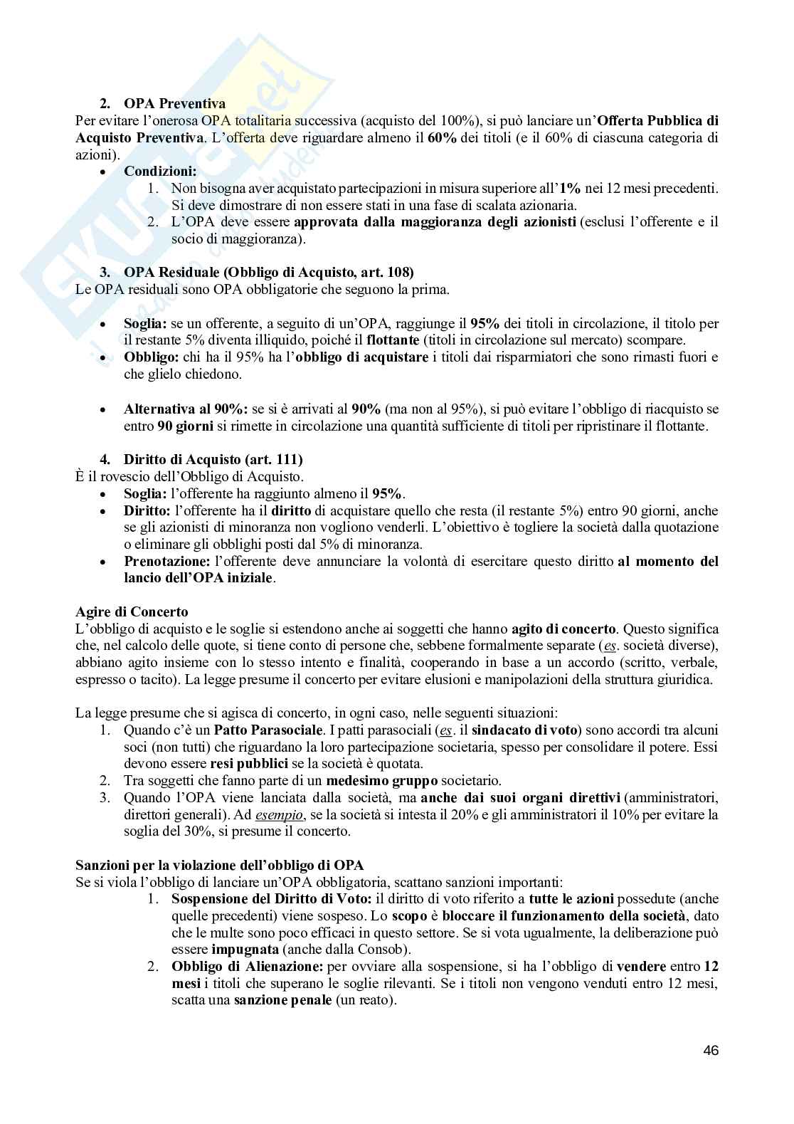 Appunti di Diritto del commercio e dei mercati finanziari Pag. 46