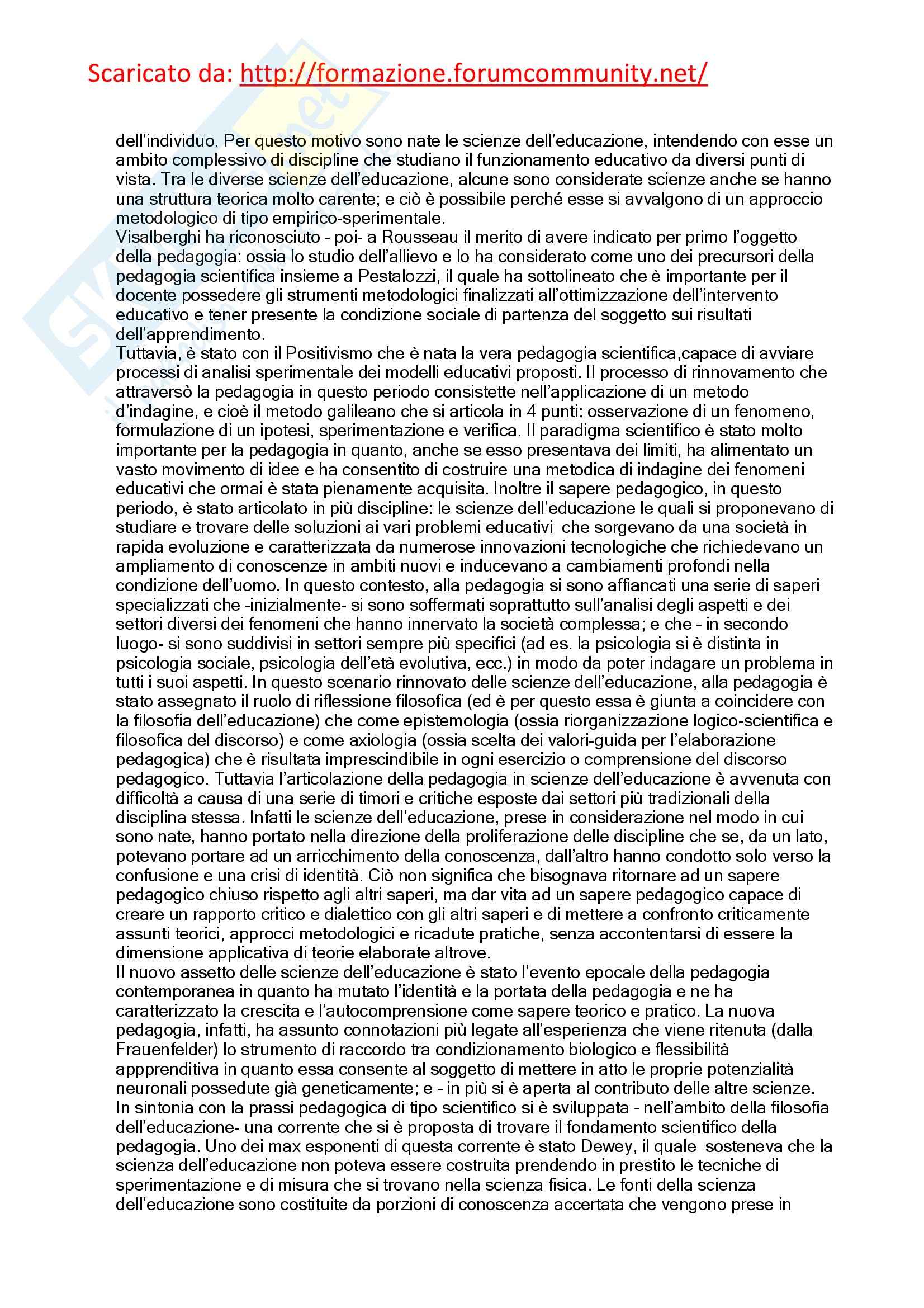 Pedagogia della formazione Pag. 6