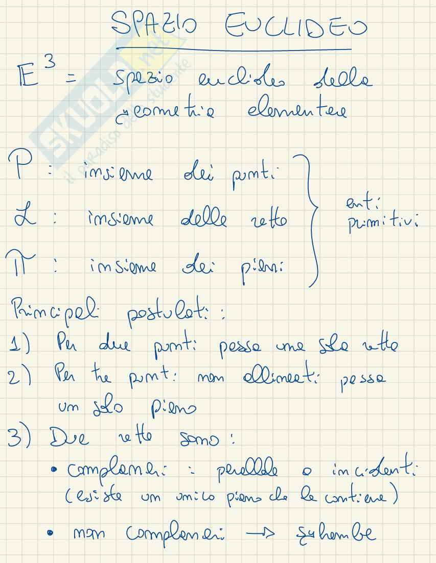 Spazio euclideo Pag. 2