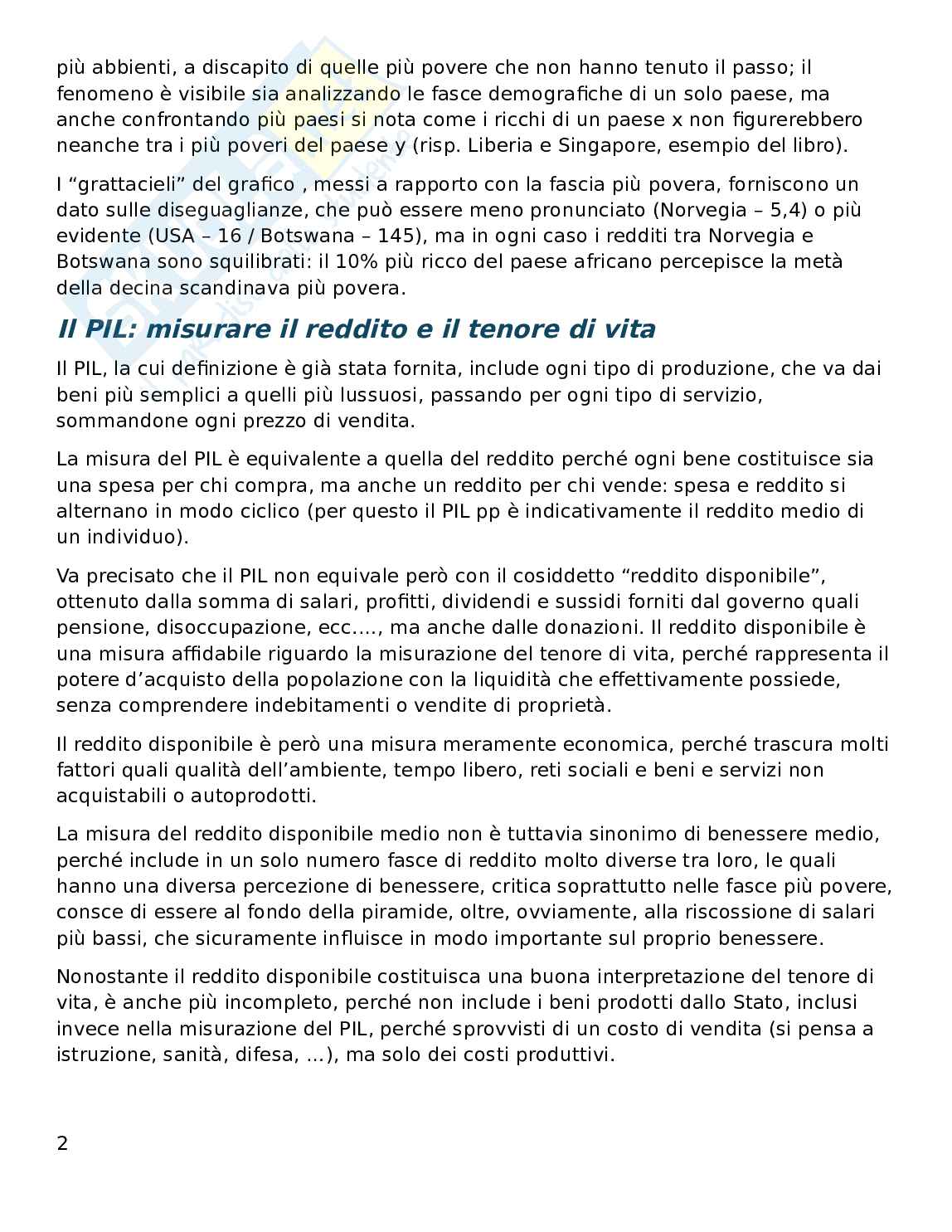 Riassunto esame Storia economica, Prof. Mancini Giulia, libro consigliato Storia economica d'Europa, Persson, Sharp Pag. 2
