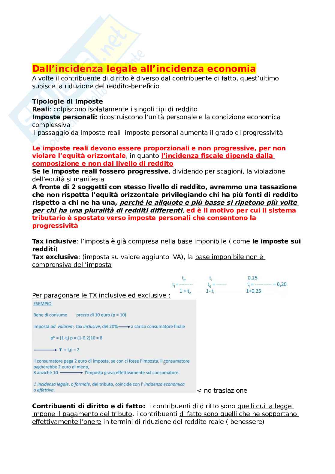 Scienze delle finanze Pag. 26