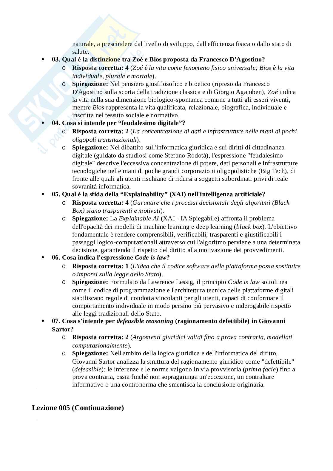 Paniere Filosofia del diritto Pag. 11