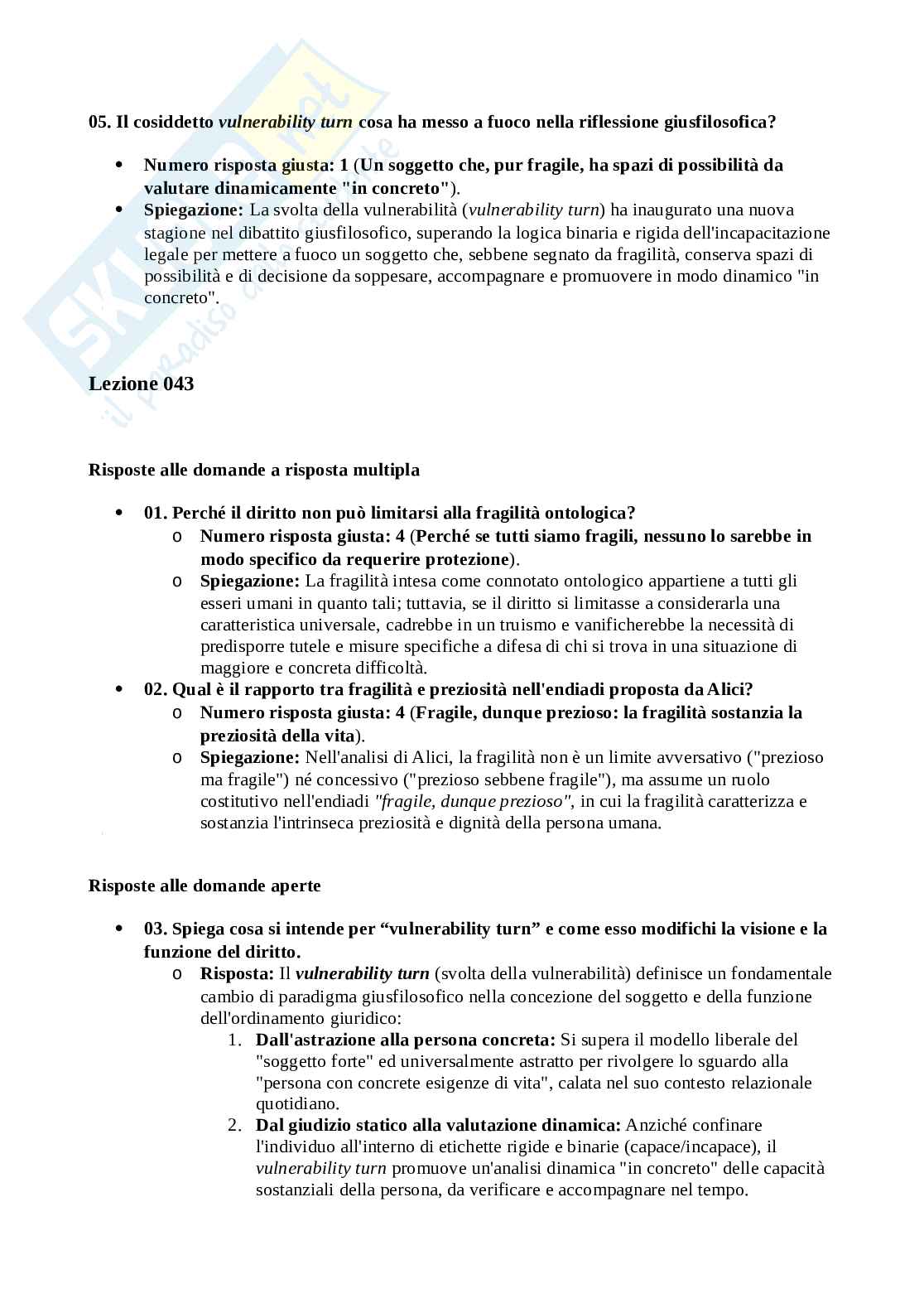 Paniere Filosofia del diritto Pag. 81