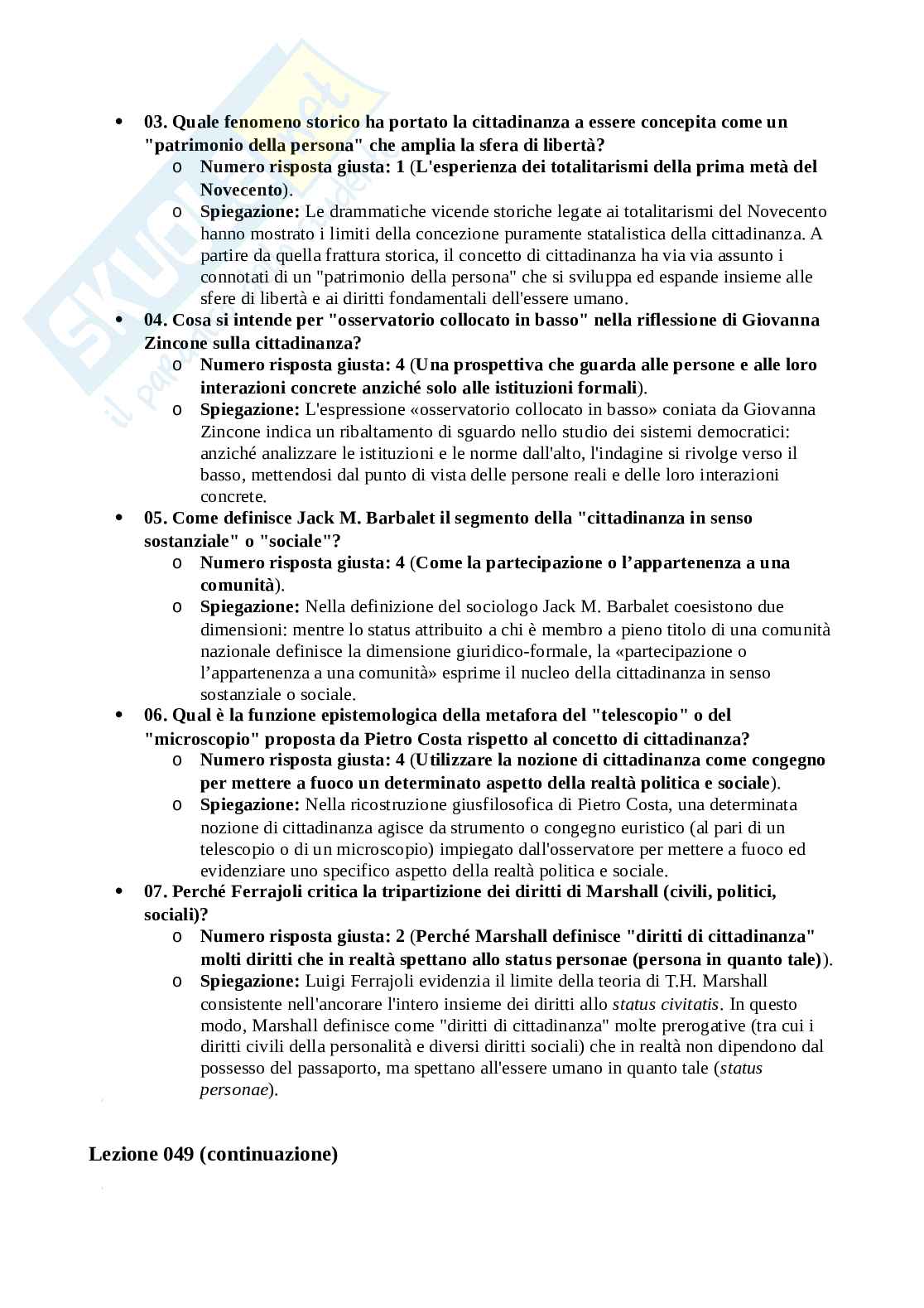 Paniere Filosofia del diritto Pag. 91