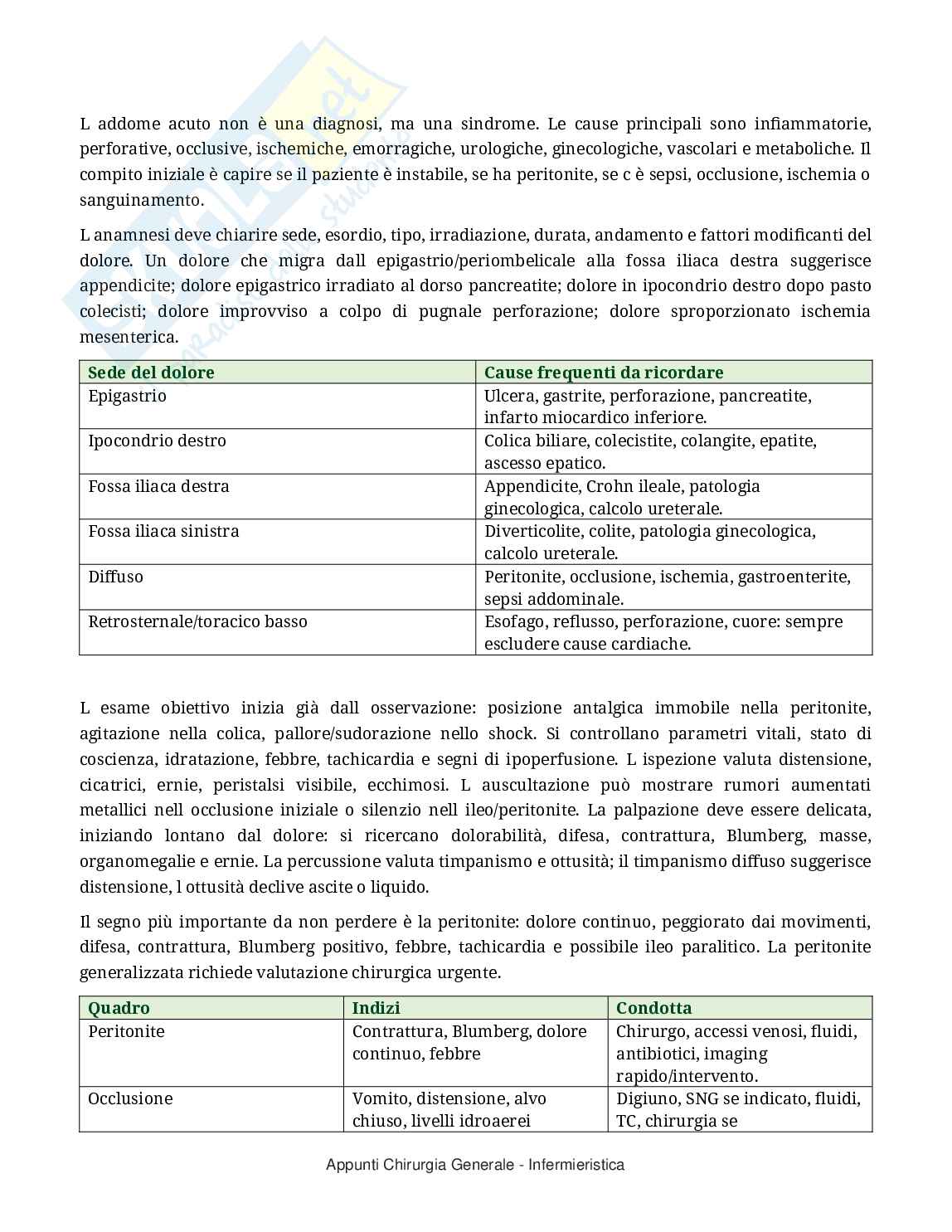Chirurgia generale: appunti completi per Infermieristica con domande d’esame Pag. 16