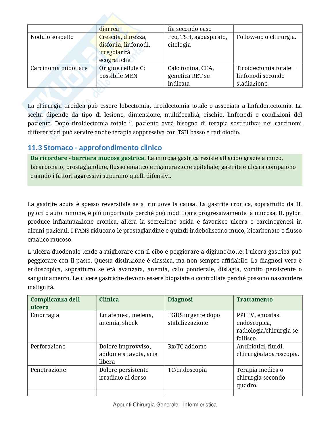 Chirurgia generale: appunti completi per Infermieristica con domande d’esame Pag. 21