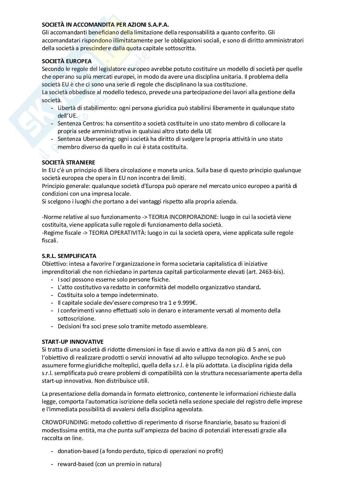 Appunti Diritto commerciale e societario italiano ed europeo - parte 2 Pag. 11