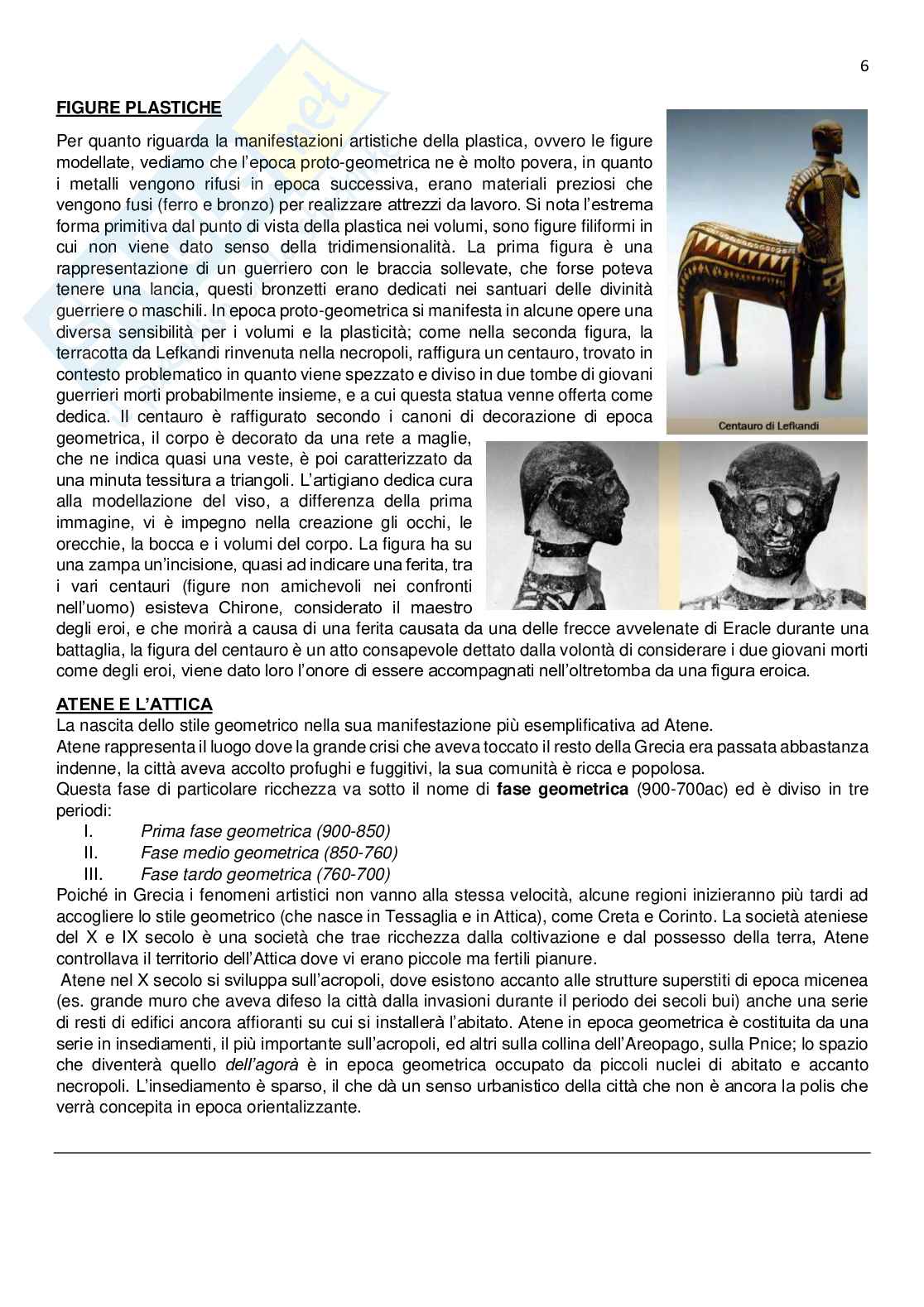 Riassunto esame Archeologia e storia dell'arte romana, Prof. Rocco Giulia, libro consigliato Storia dell'arte greca, Antonio Giuliano Pag. 6