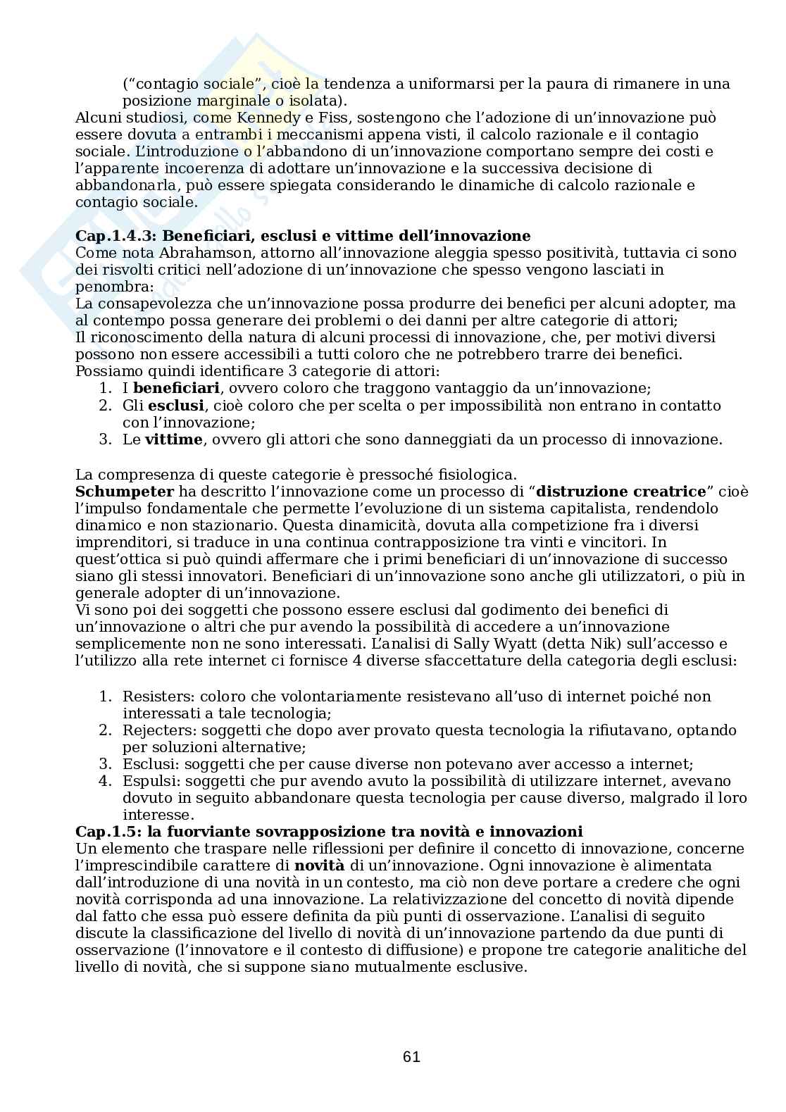 Riassunto esame Sociologia dell'organizzazione, Prof. Poggio Barbara, libro consigliato Come studiare le organizzazioni, Giuseppe Bonazzi Pag. 61
