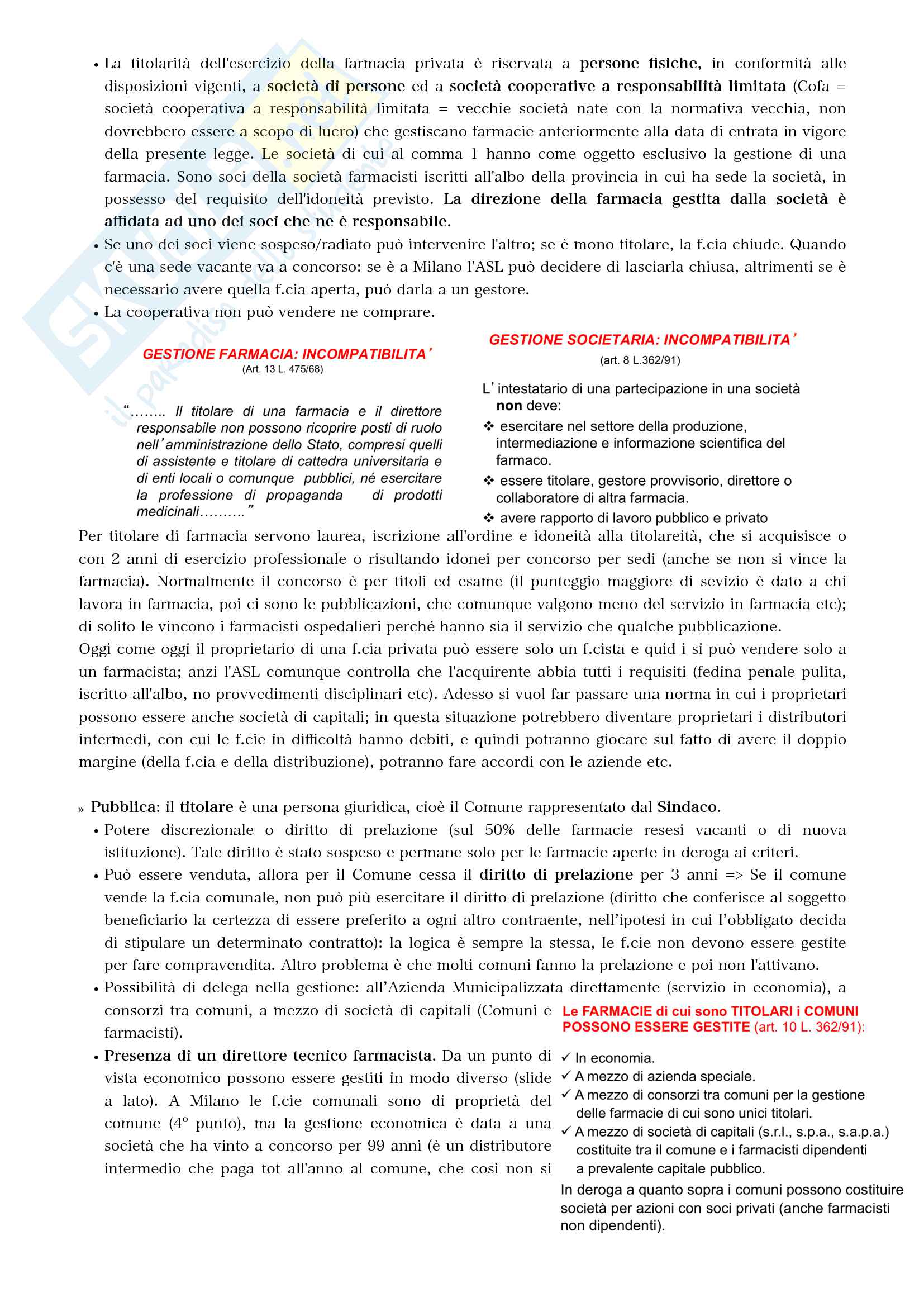 Legislazione farmaceutica Pag. 76