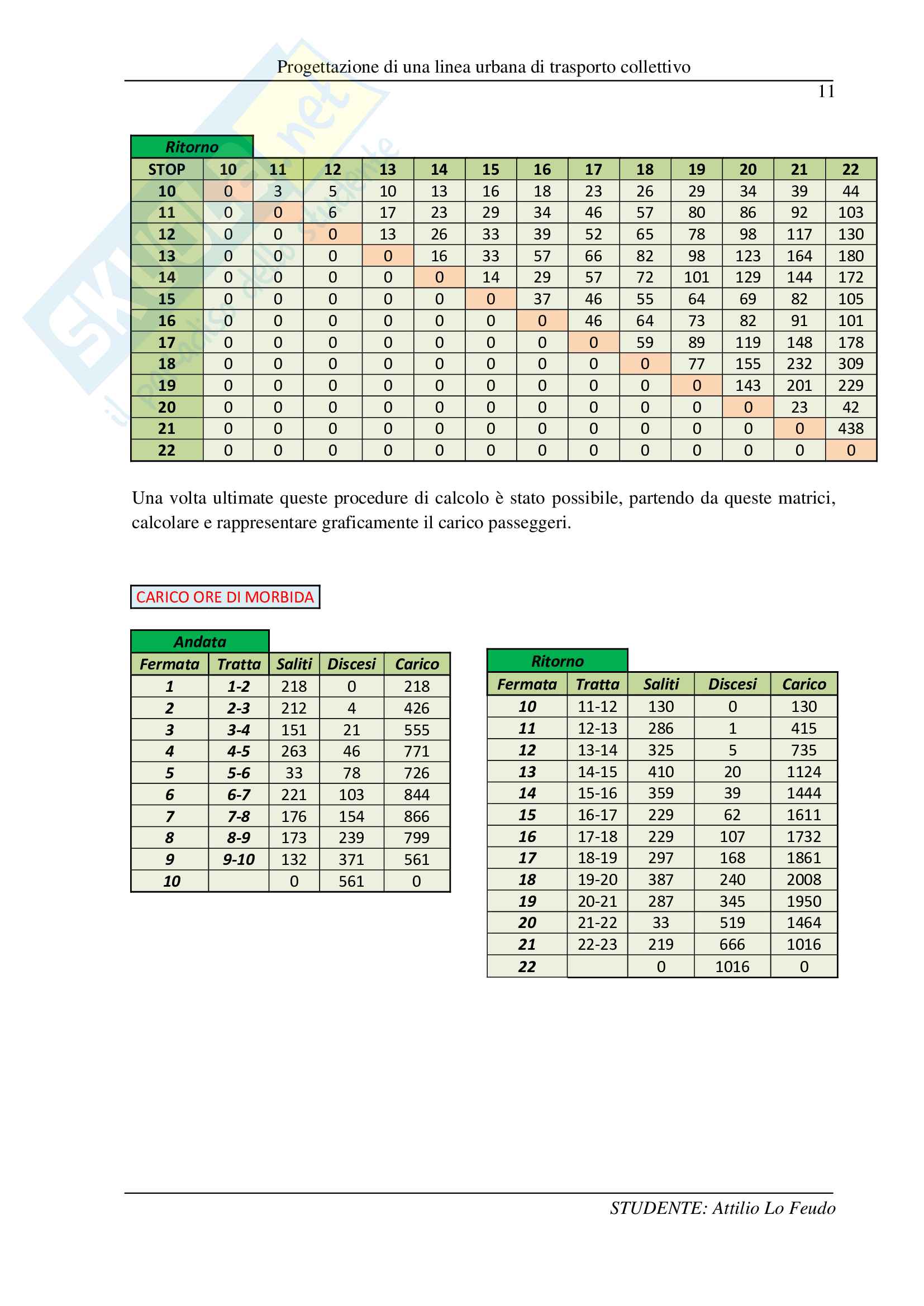 Progetto Trasporti collettivi Pag. 11