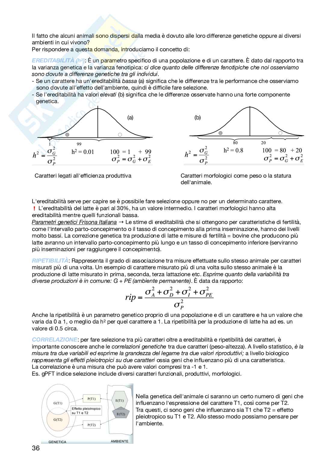 Zootecnica e miglioramento genetico  Pag. 36