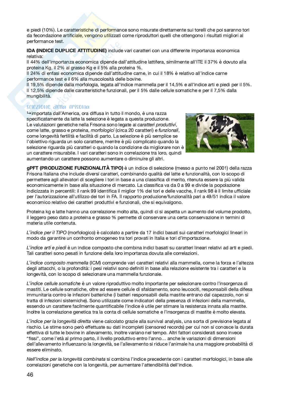 Zootecnica e miglioramento genetico  Pag. 46