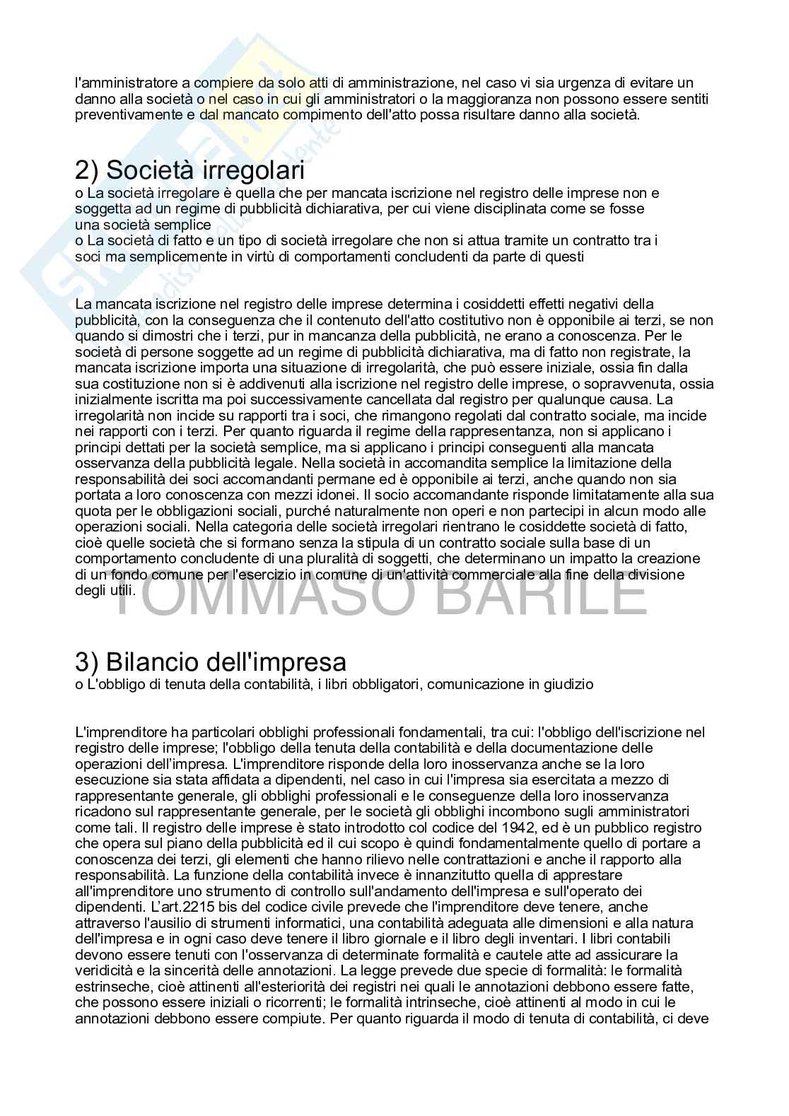 Domande e risposte per esame ed esonero di Diritto commerciale   Pag. 2