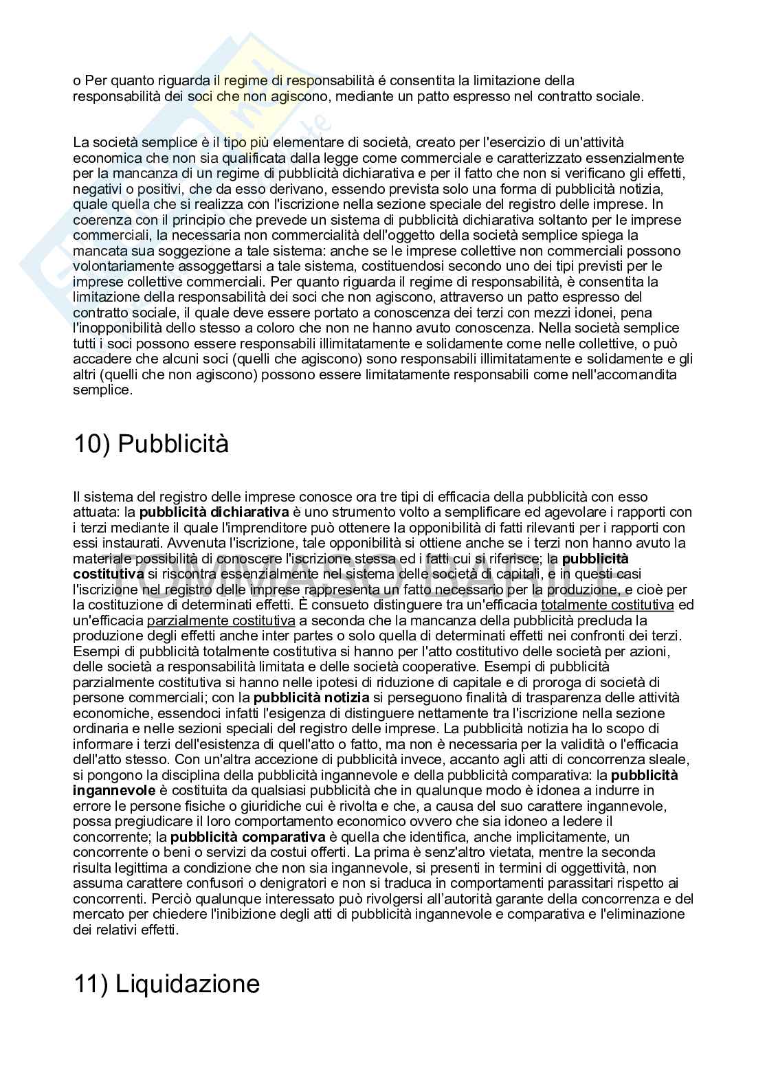Domande e risposte per esame ed esonero di Diritto commerciale   Pag. 6