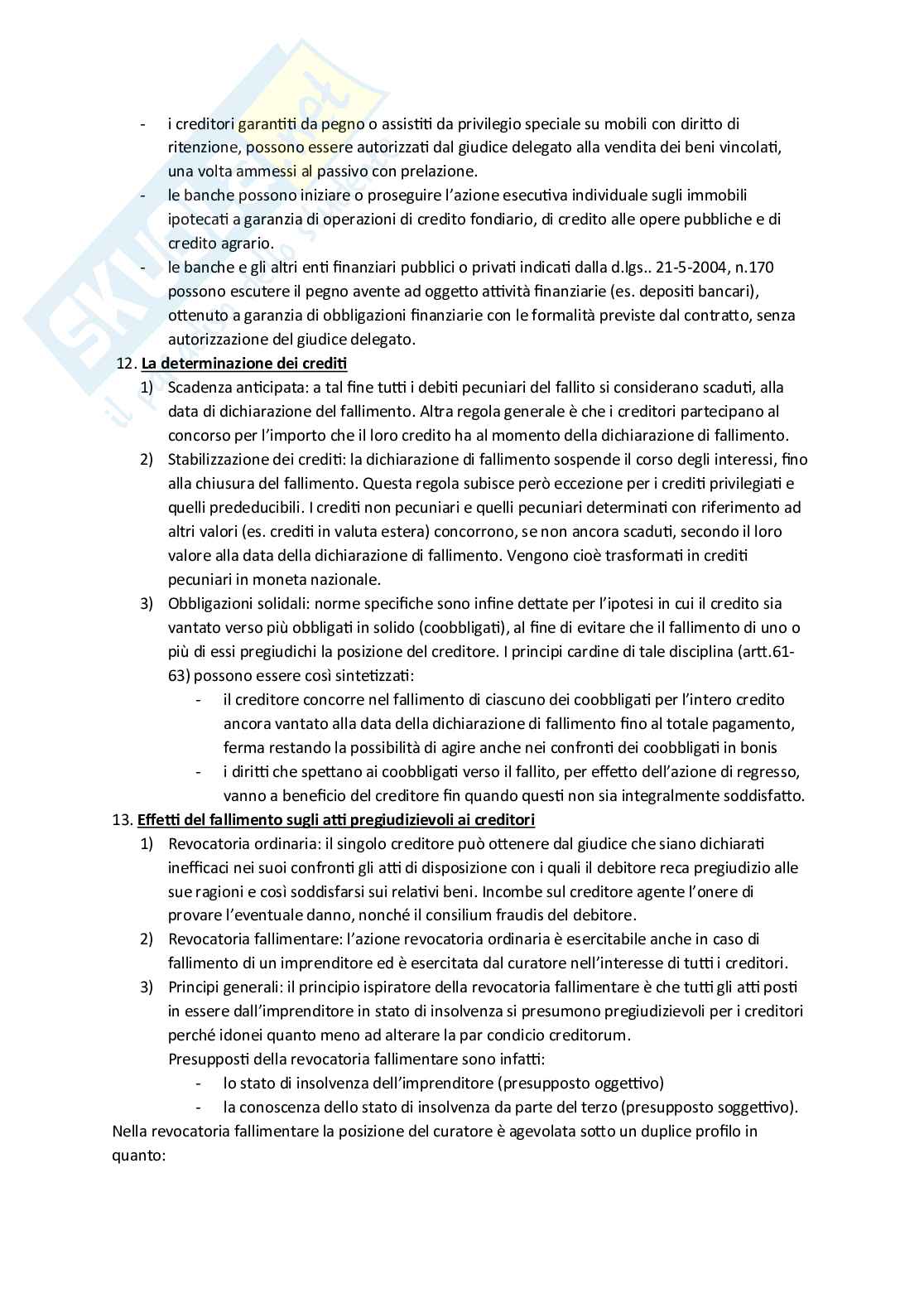 Riassunto esame Diritto commerciale, Prof. Righini Elisabetta, libro consigliato Titoli di credito e procedure concorsuali, Campobasso Pag. 26