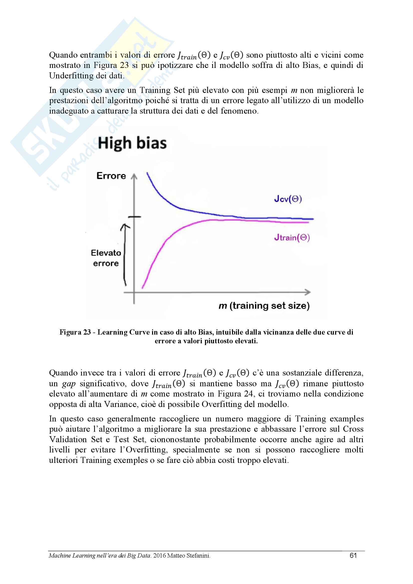 Machine Learning nell'era dei Big Data: algoritmi scientifici per la modellazione, analisi e creazione di nuova conoscenza dai dati Pag. 61
