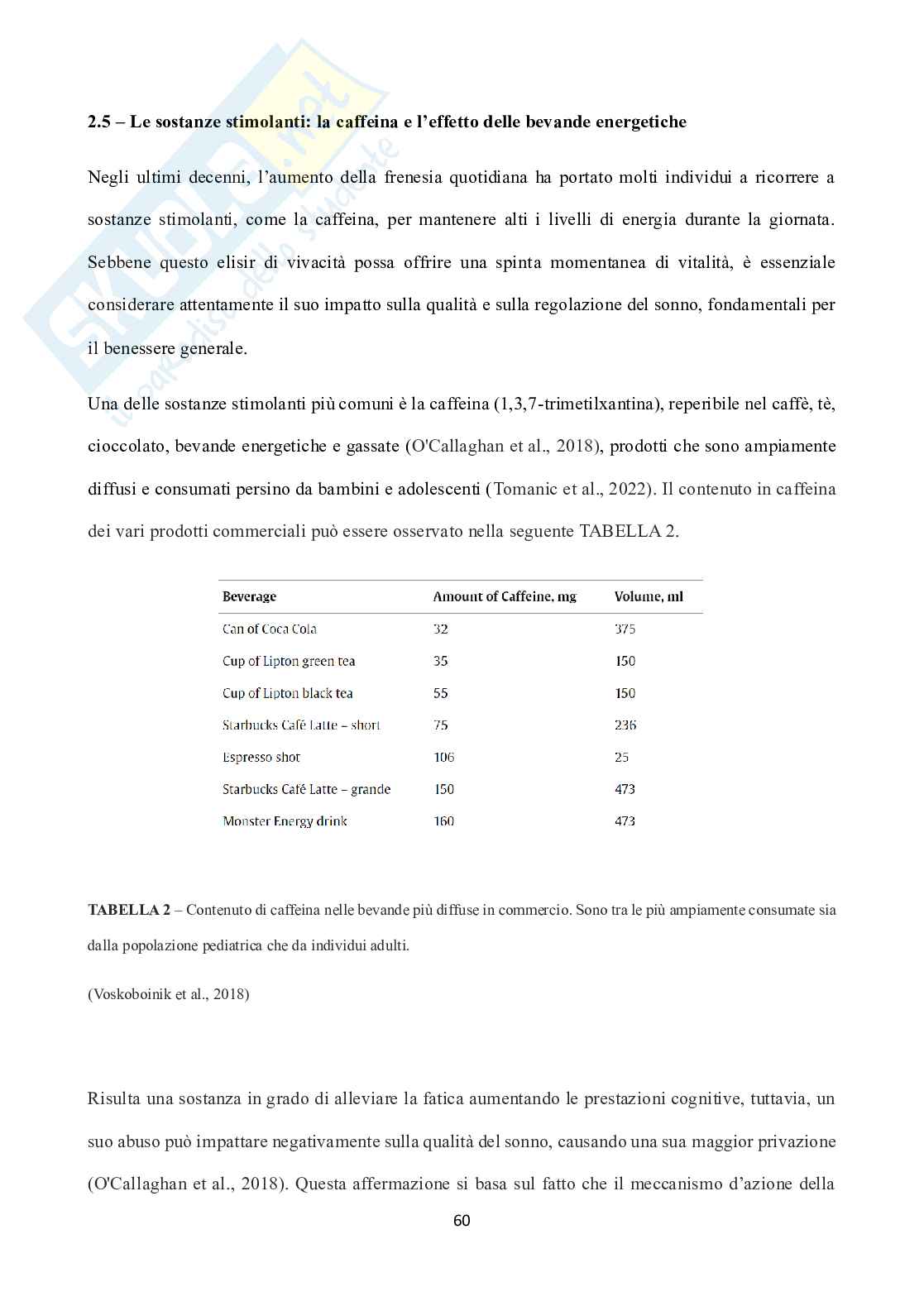 Sonno e alimentazione: fisiopatologia e ruolo dei principi nutritivi. Focus sulla dietoterapia come trattamento nei vari disturbi del sonno Pag. 61