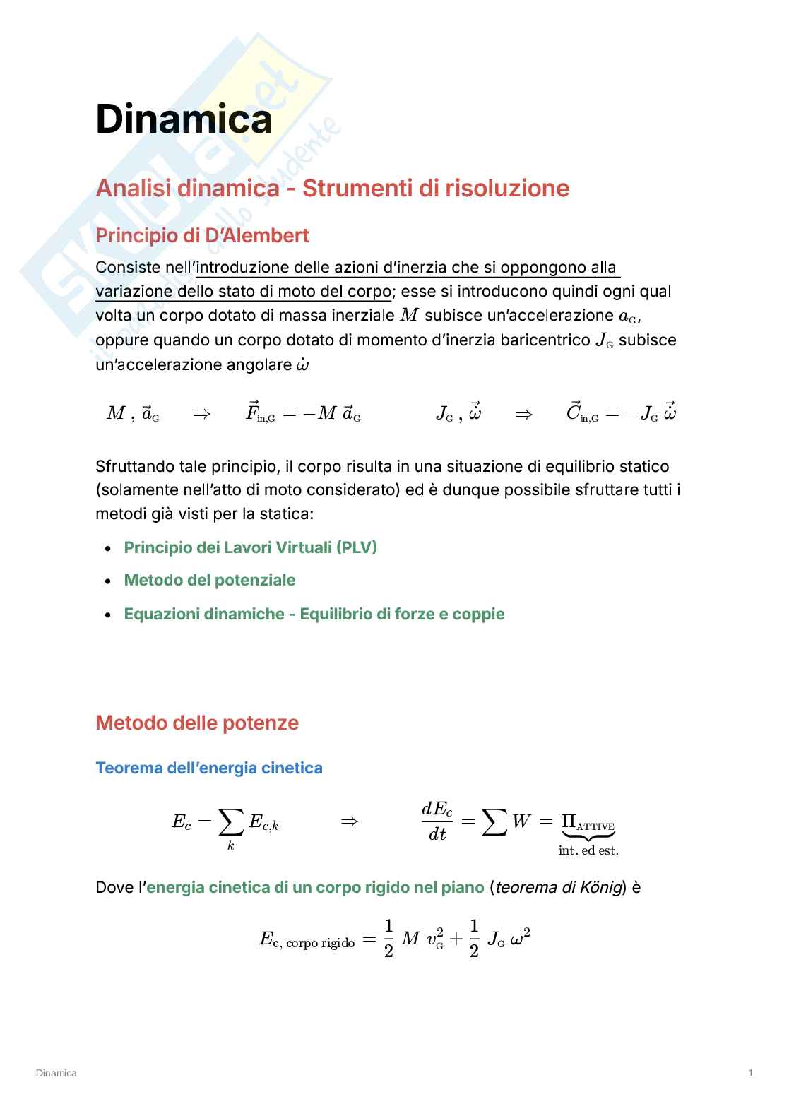 Appunti riassuntivi e Formulari di Meccanica applicata alle macchine Pag. 16