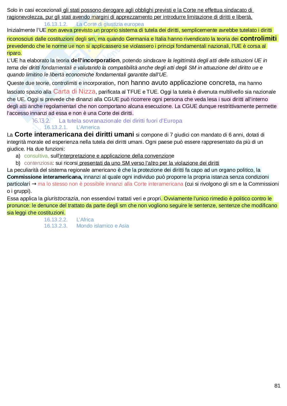 Riassunto esame Sistemi giuridici comparati, Prof. Bassini Marco, libro consigliato Sistemi costituzionali comparati, Pegoraro Pag. 81