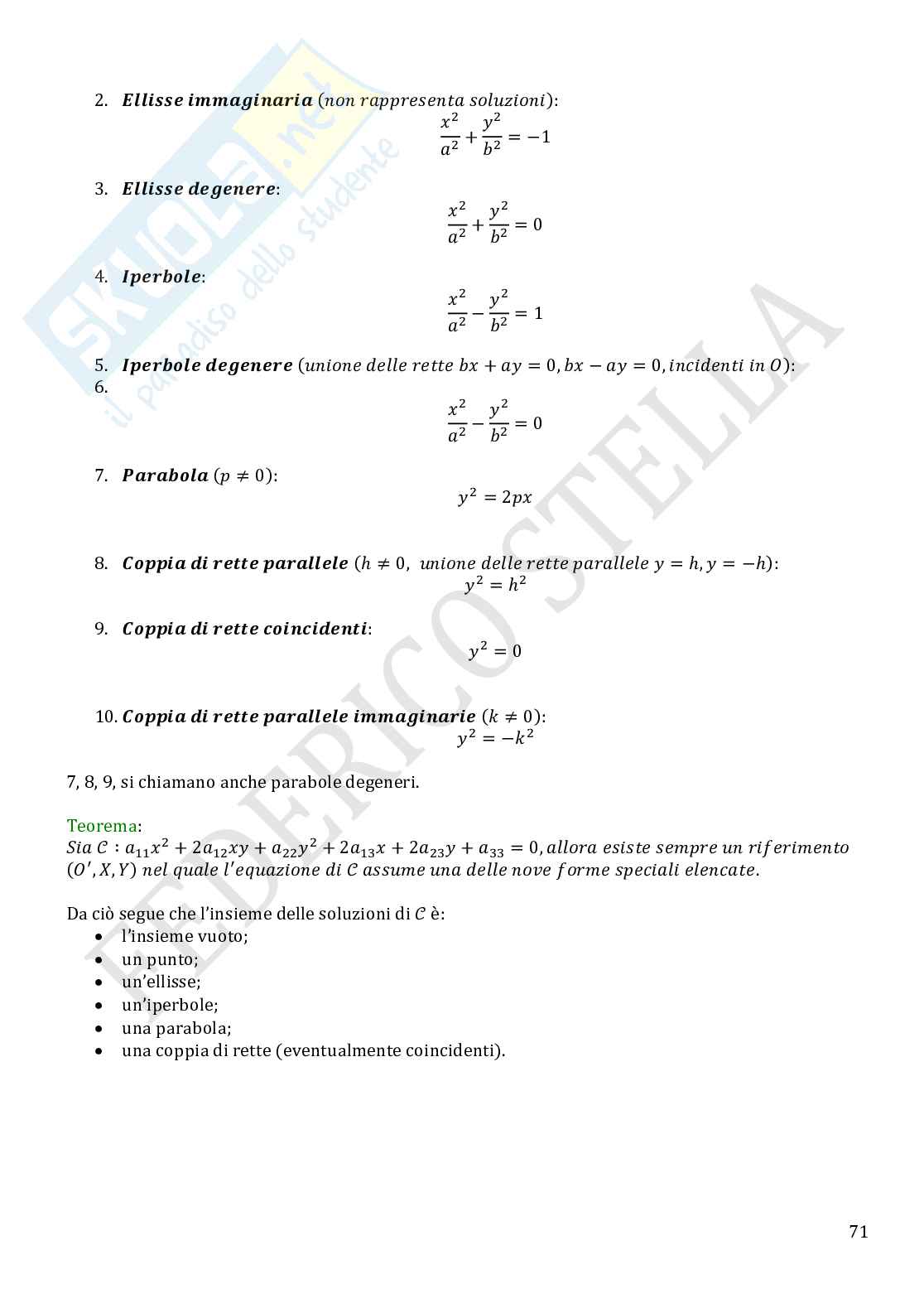 Appunti di Geometria Pag. 71