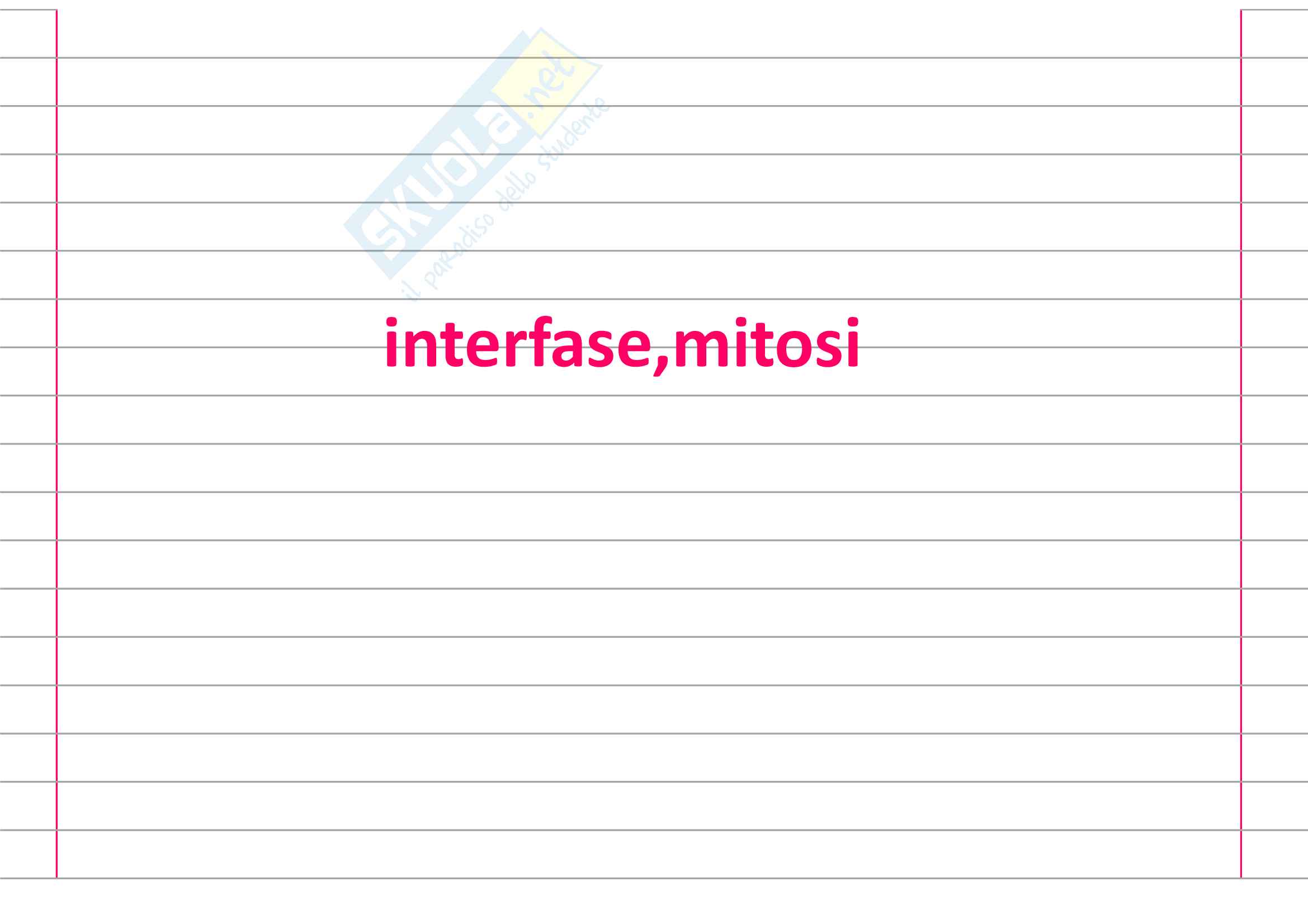 interfase mitosi Pag. 1