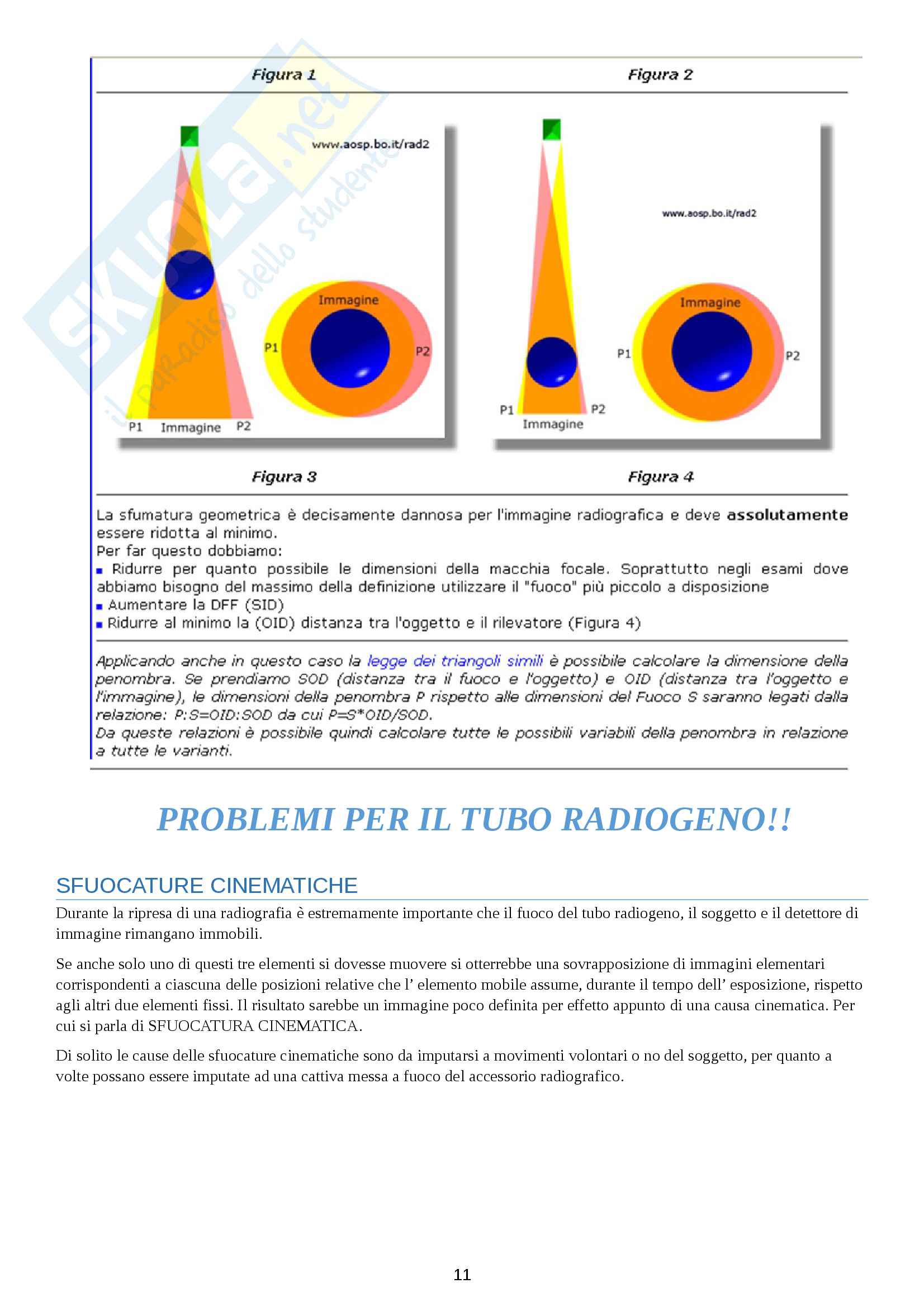 Fattori geometrici e immagini radiografiche Pag. 11