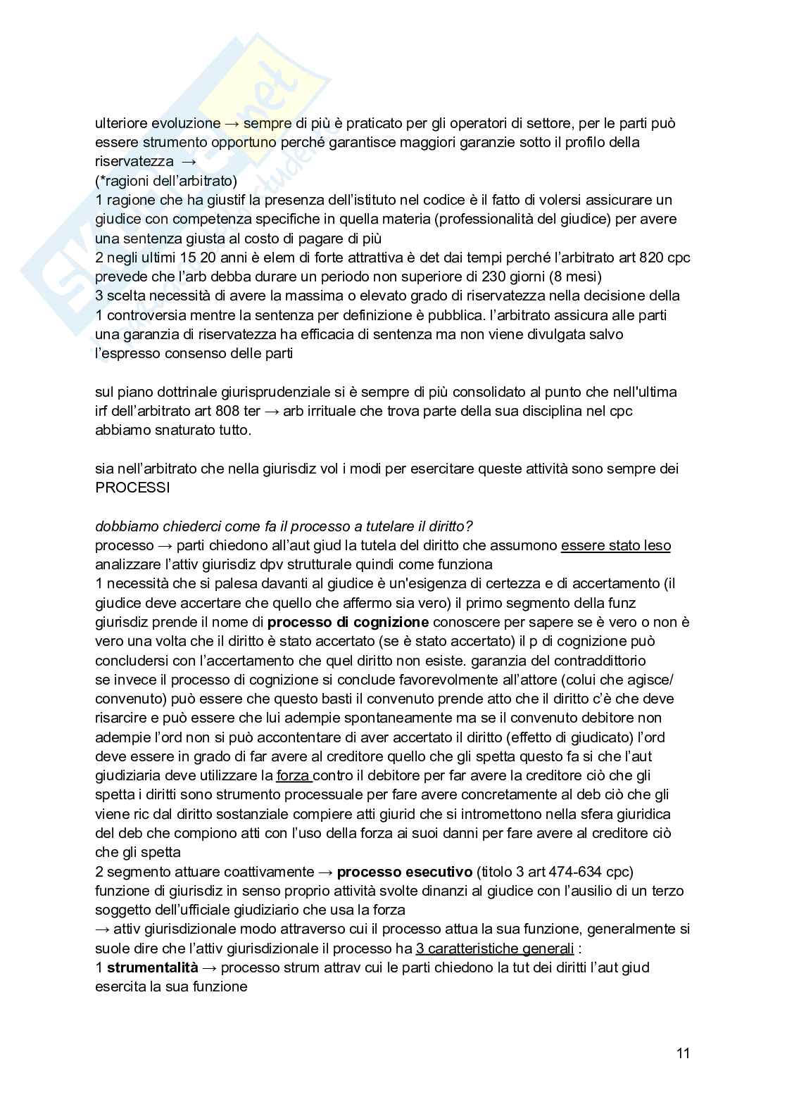 Appunti esame Diritto processuale civile  Pag. 11