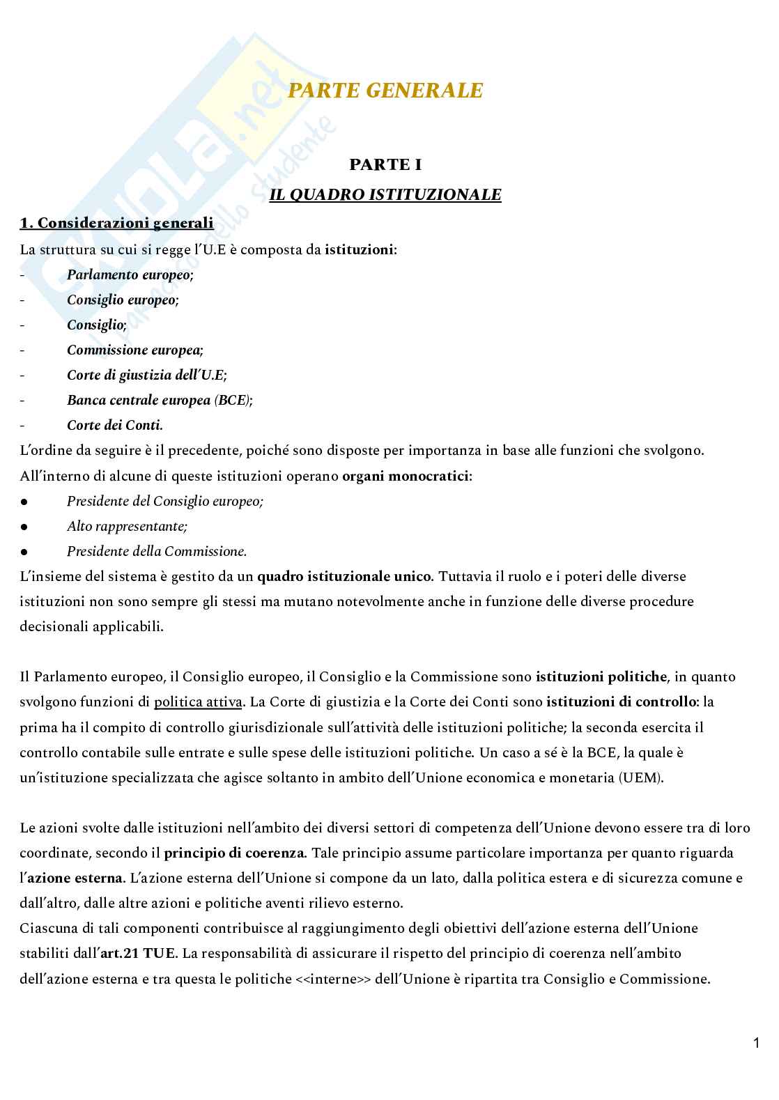 Paniere Diritto dell'Unione Europea, concorso RIPAM 3997 unità personale assistenti amministrativi, informatici, personale economico  Pag. 2