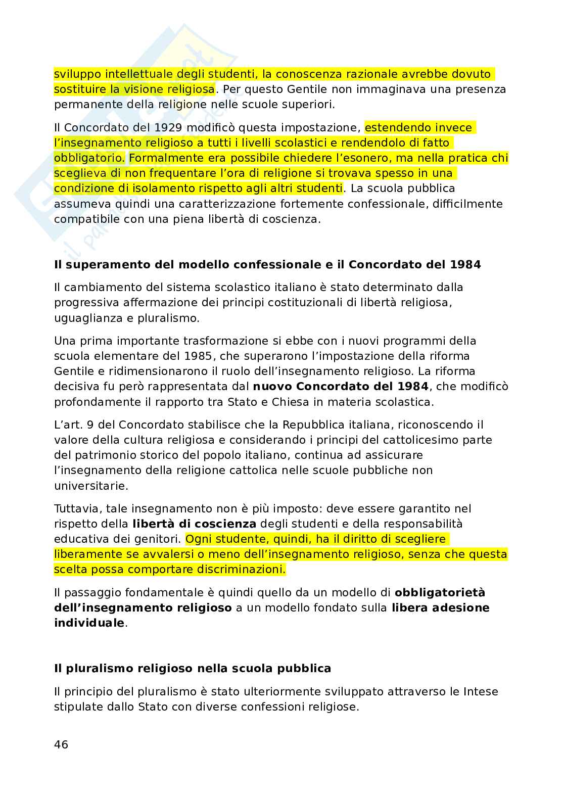 Diritto ecclesiastico  Pag. 46