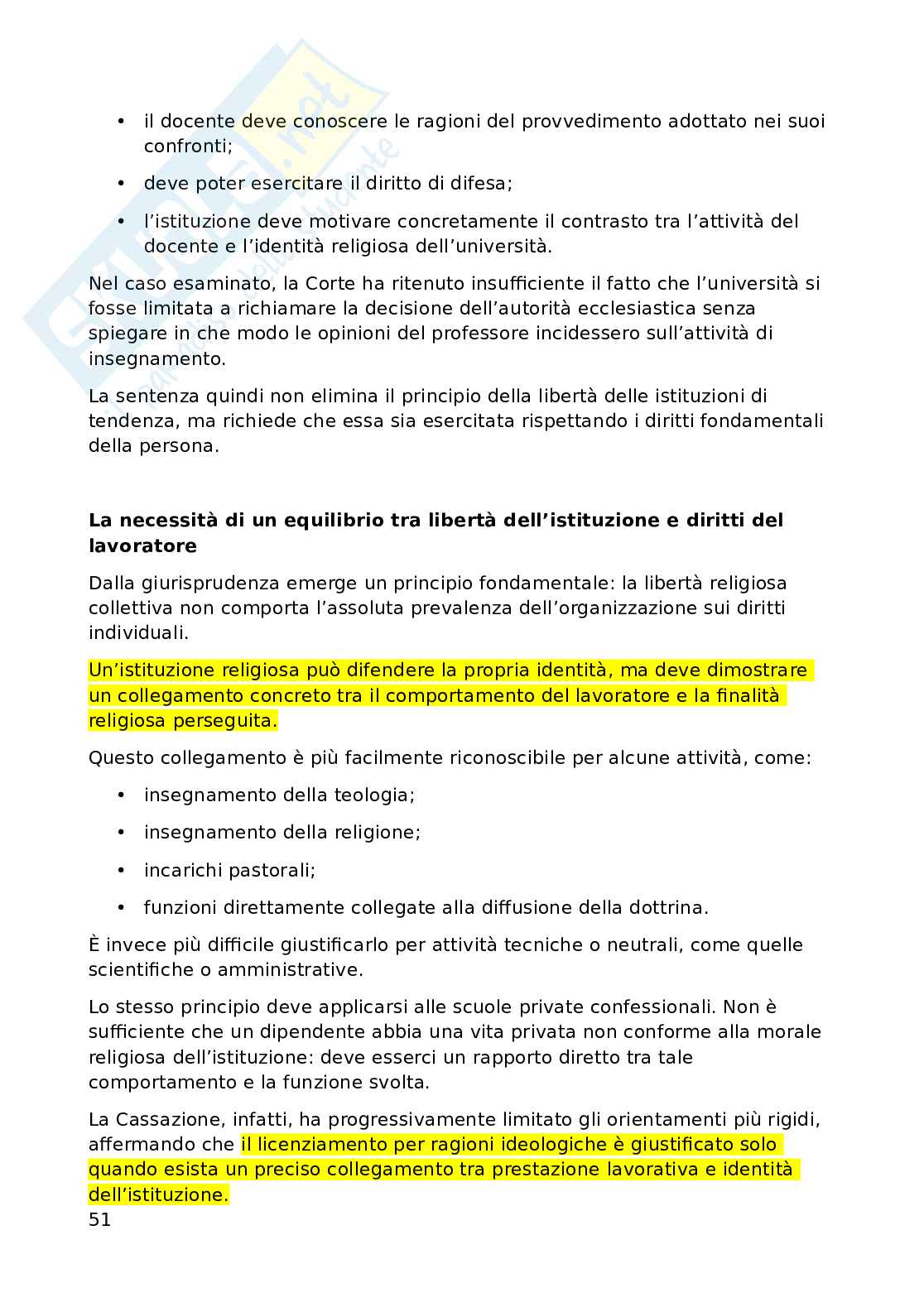 Diritto ecclesiastico  Pag. 51