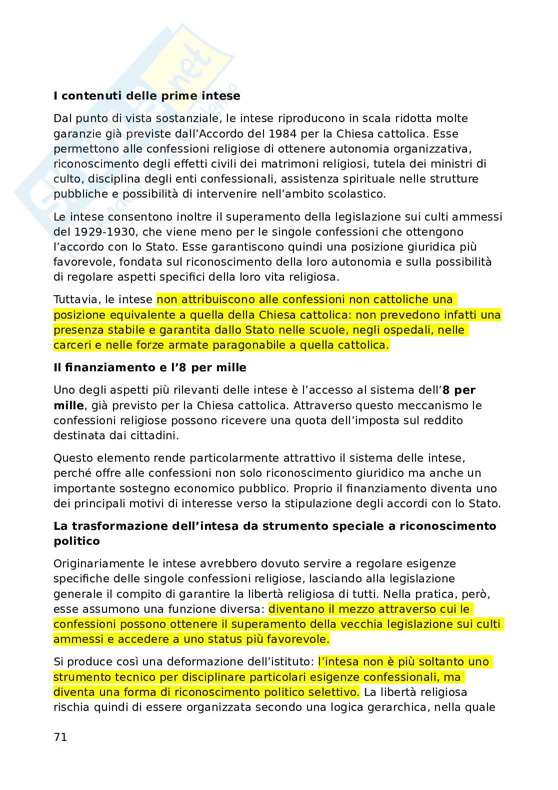 Diritto ecclesiastico  Pag. 71