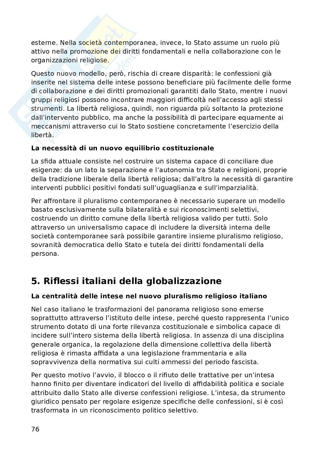 Diritto ecclesiastico  Pag. 76