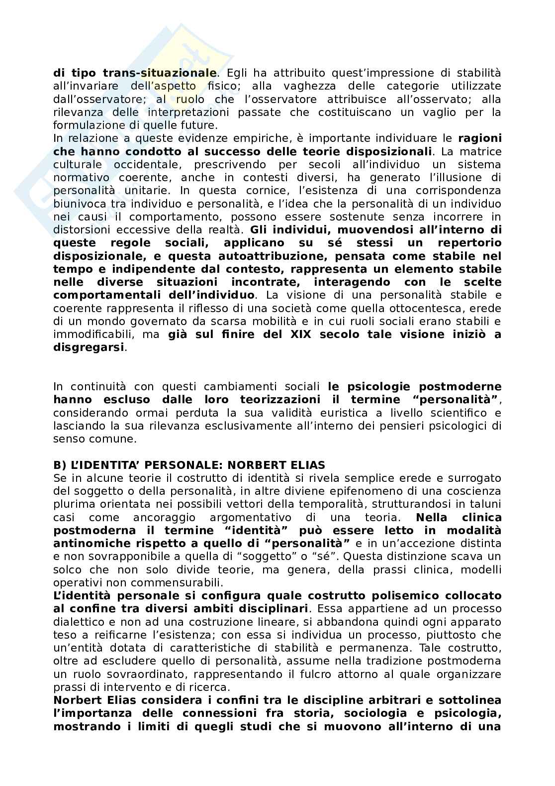 Riassunto esame Psicologia, prof Faccio, libro consigliato Psicologia clinica dell'interazione e psicoterapia, Salvini, Dondoni Pag. 16