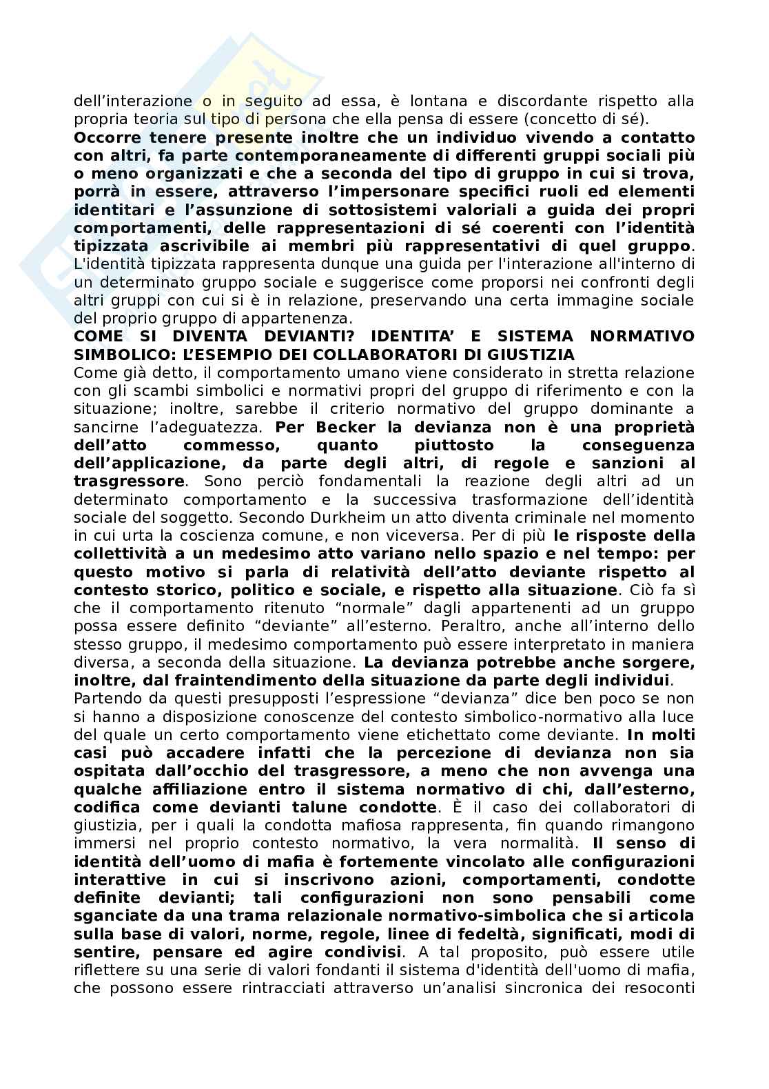 Riassunto esame Psicologia, prof Faccio, libro consigliato Psicologia clinica dell'interazione e psicoterapia, Salvini, Dondoni Pag. 41