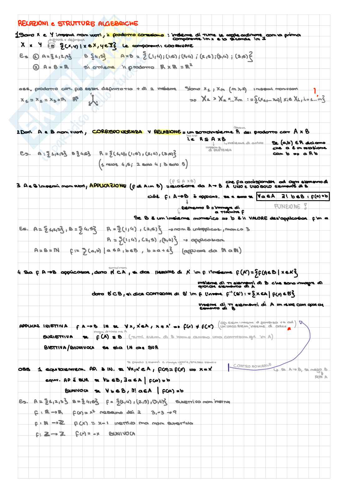 Geometria e algebra lineare 1/4 Pag. 1